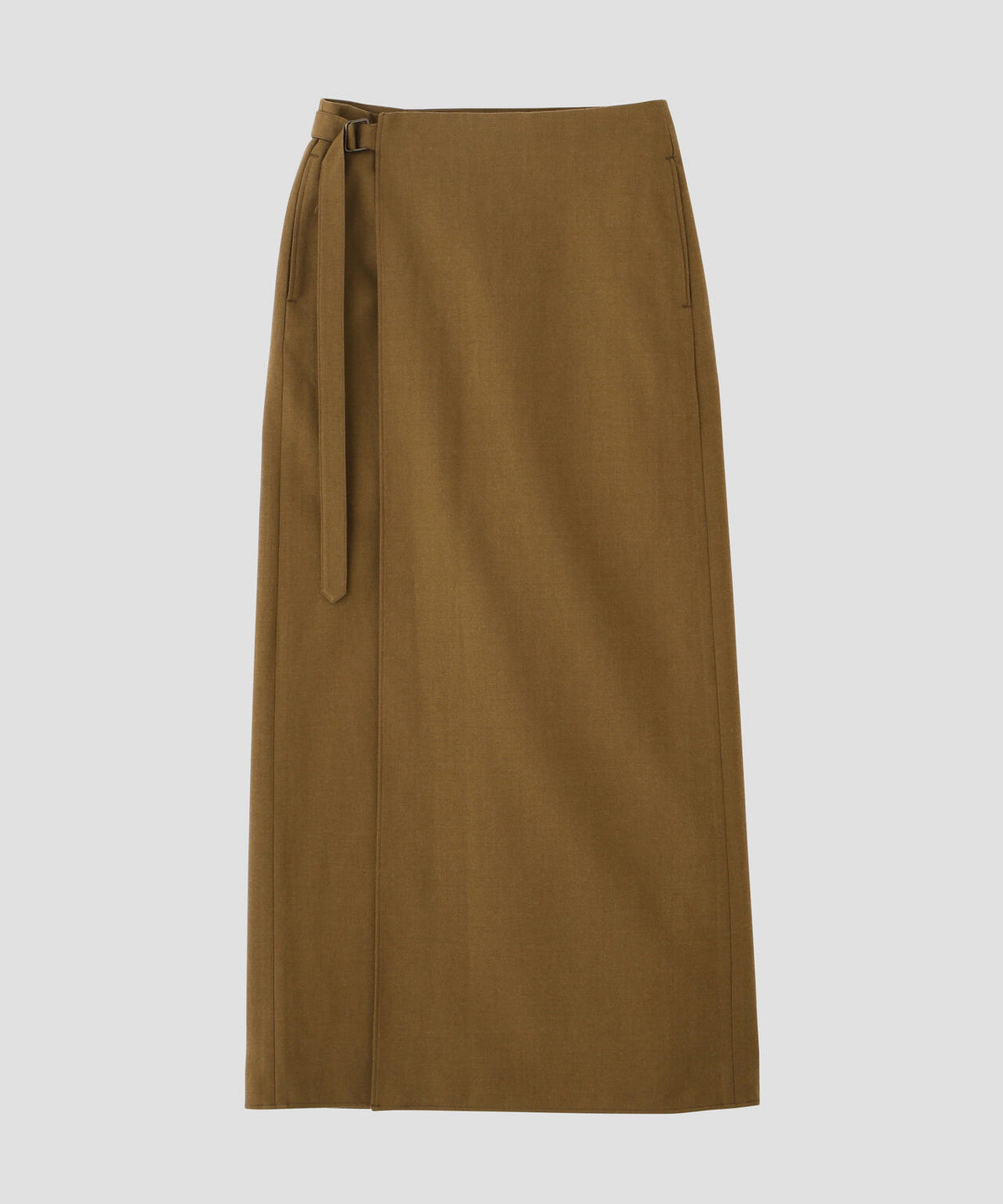 blurhms / WOOL GABARDINE WRAP BELTED SKIRT