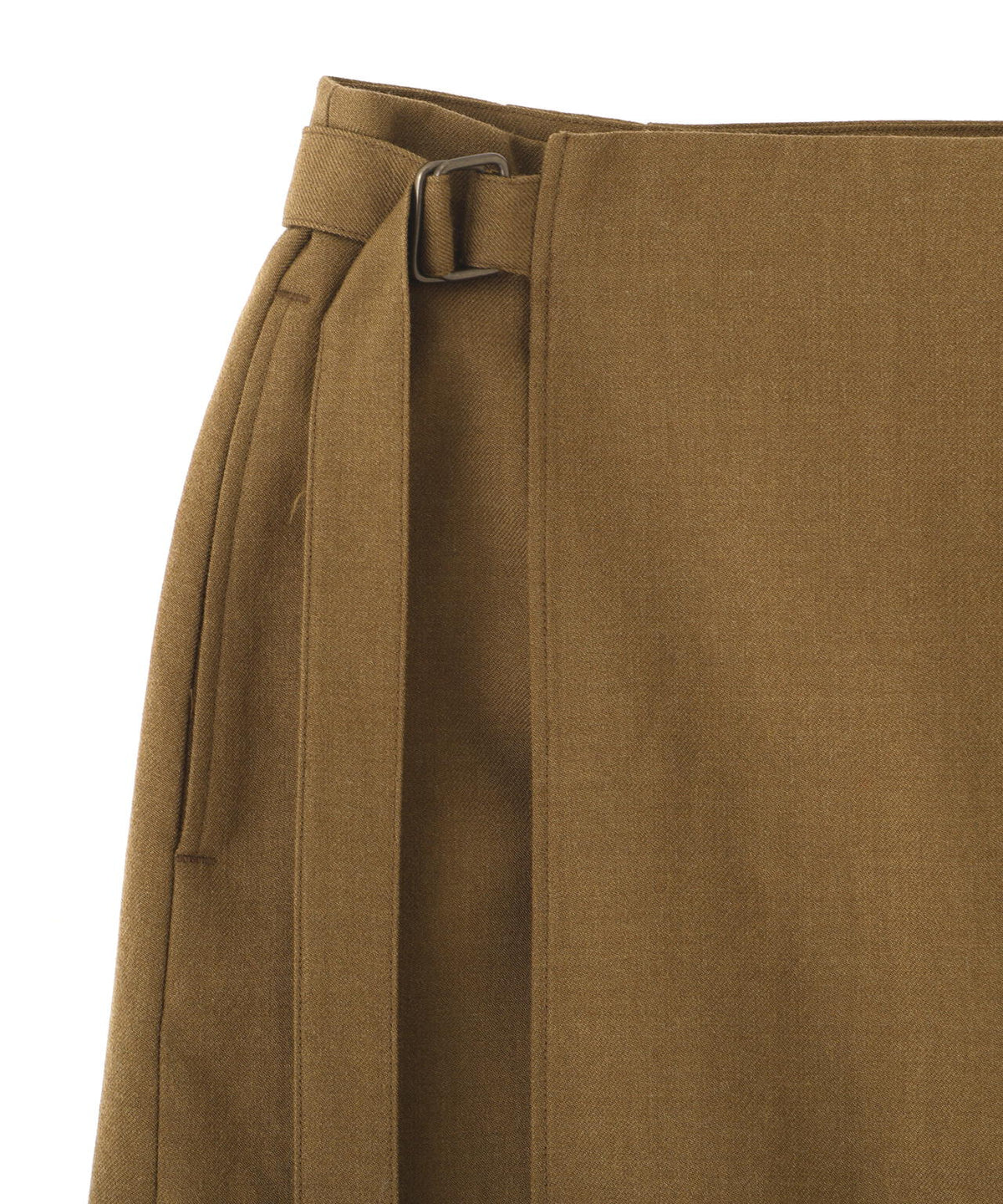 blurhms / WOOL GABARDINE WRAP BELTED SKIRT
