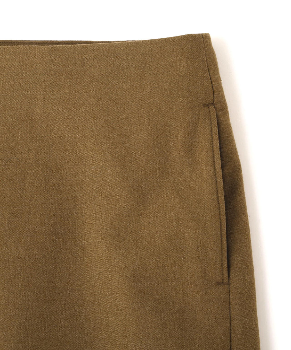 blurhms / WOOL GABARDINE WRAP BELTED SKIRT