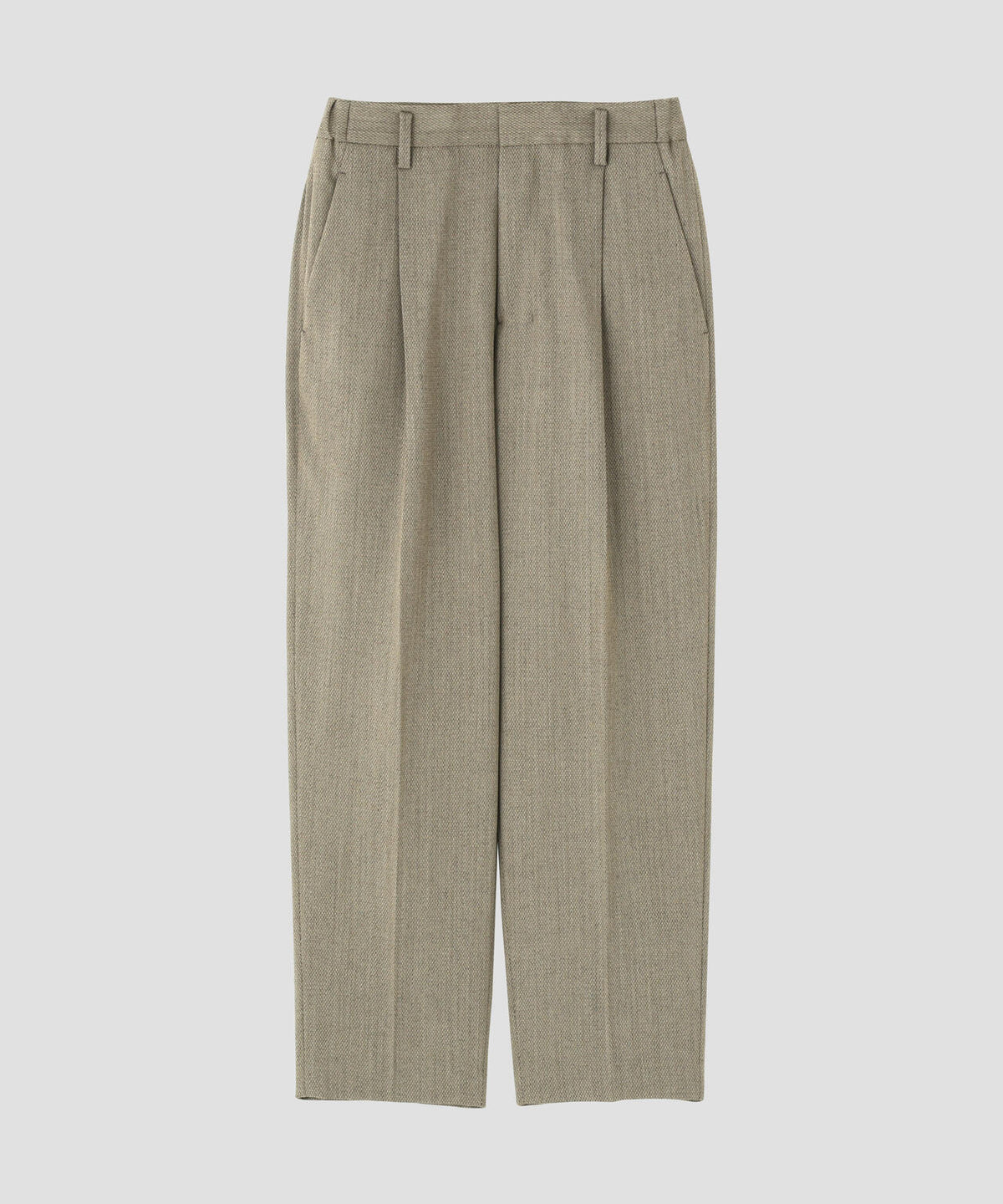 IRENISA / ONE-TUCK STRAIGHT TROUSERS