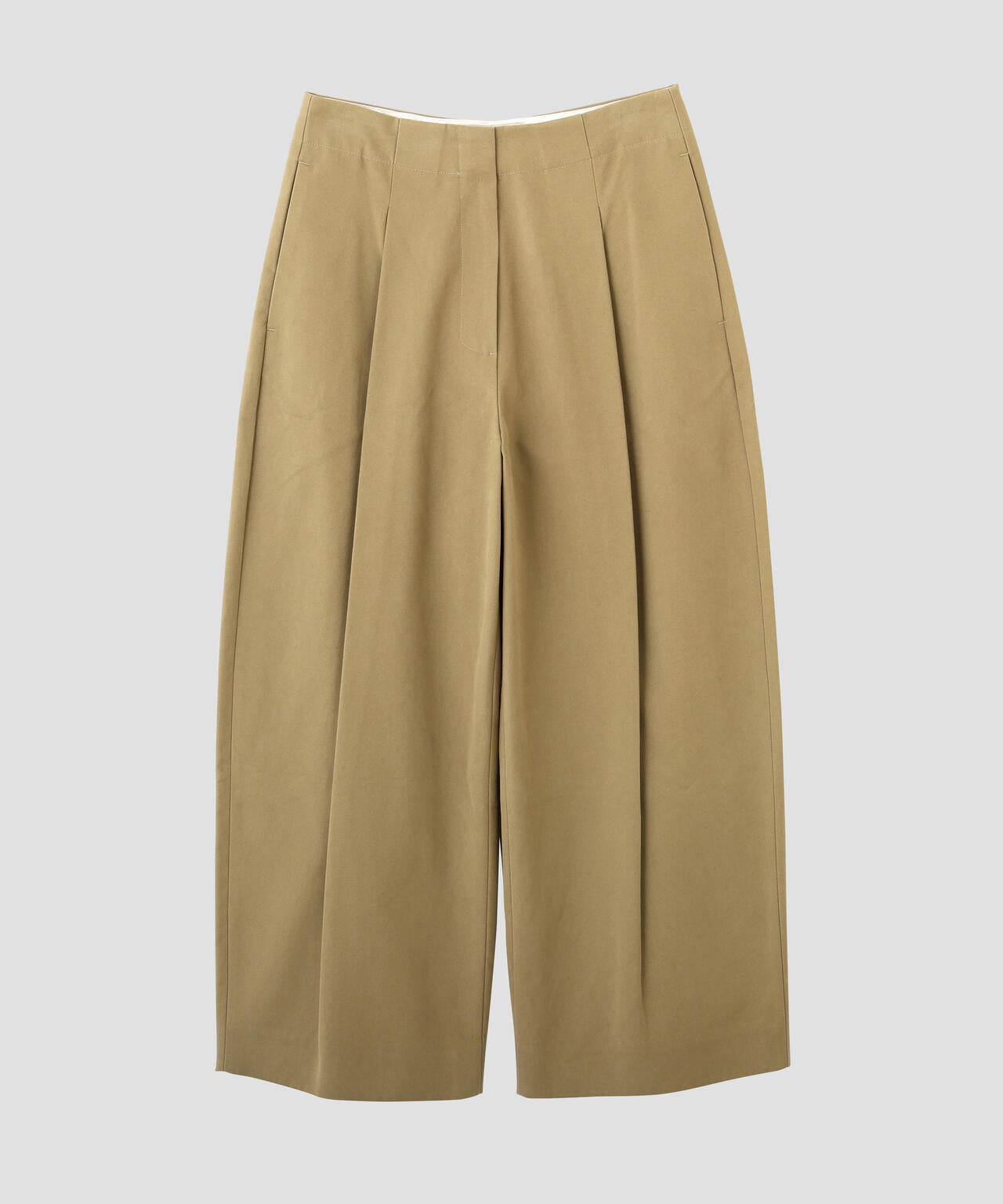 STUDIO NICHOLSON / PEACHED COTTON TWILL DEEP PLEAT VOLUME ANKLE CROP