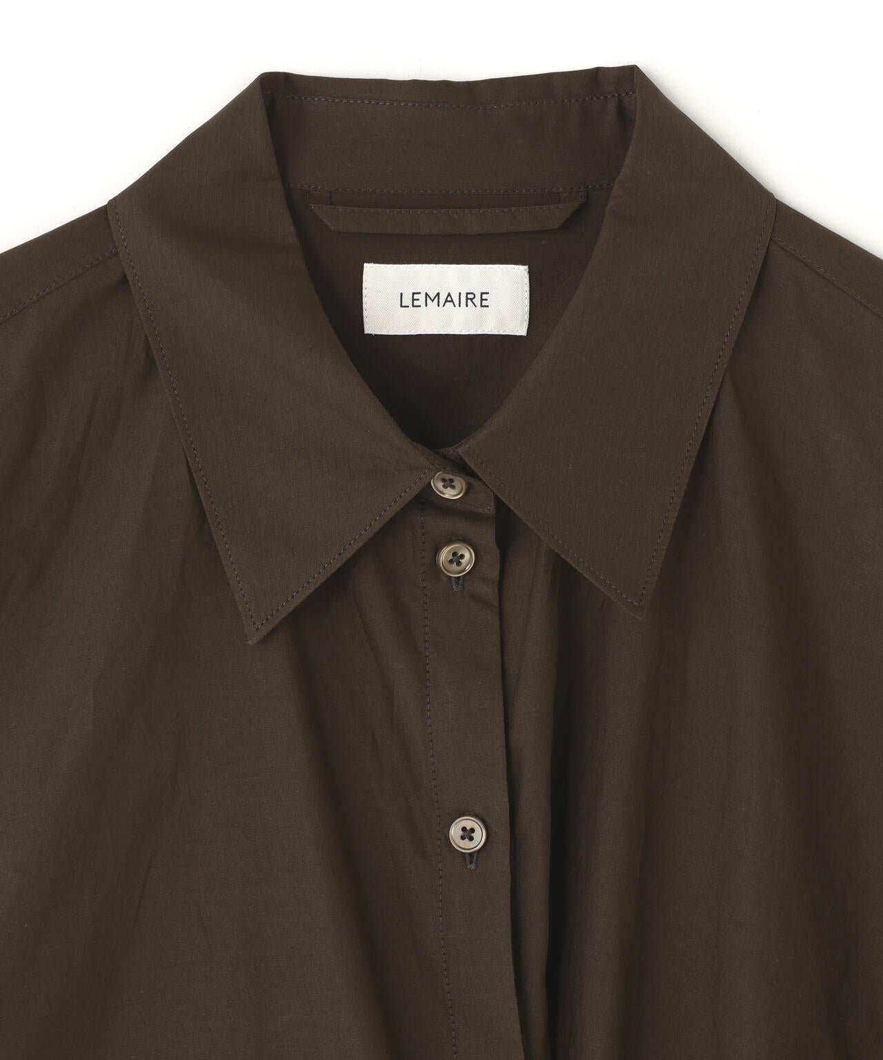 LEMAIRE / STRAIGHT COLLAR TWISTED SHIRT