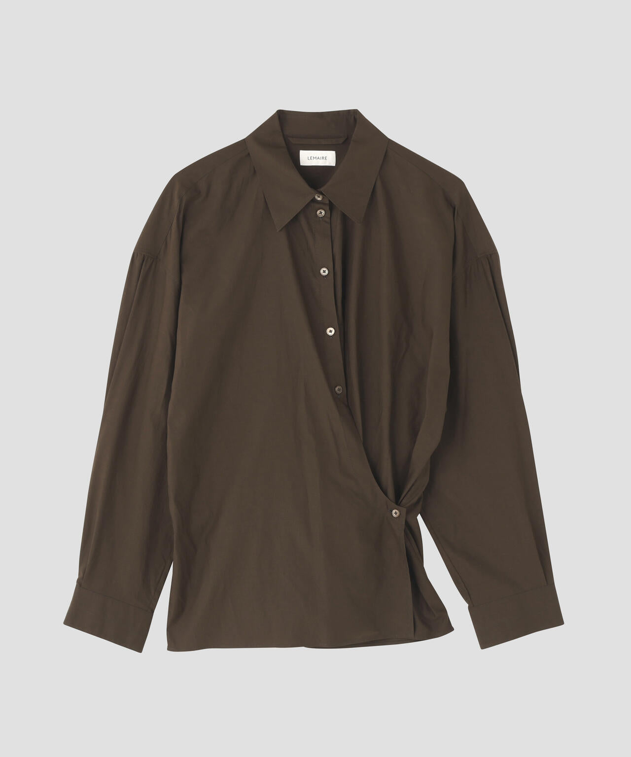 LEMAIRE / STRAIGHT COLLAR TWISTED SHIRT