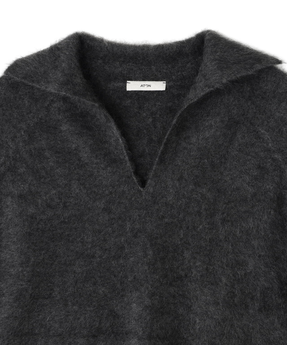 ATON / ROYAL CASHMERE FUR SKIPPER POLO