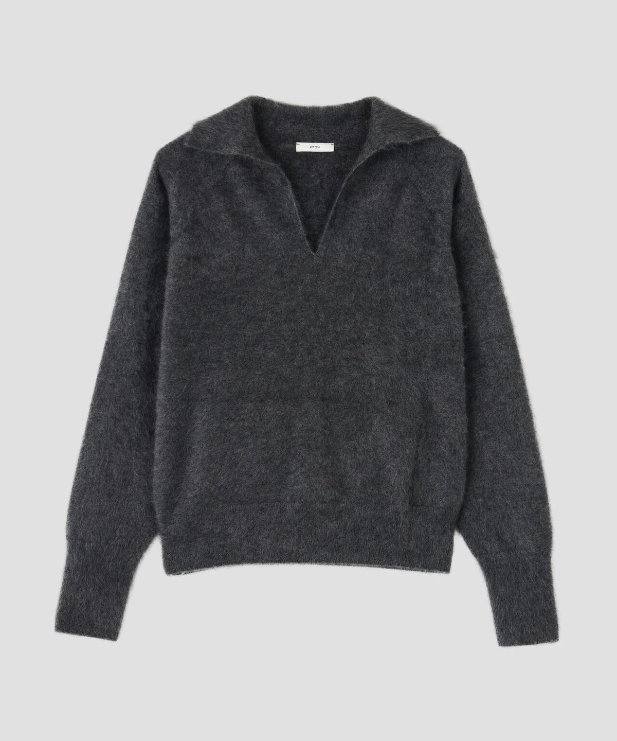 ATON / ROYAL CASHMERE FUR SKIPPER POLO