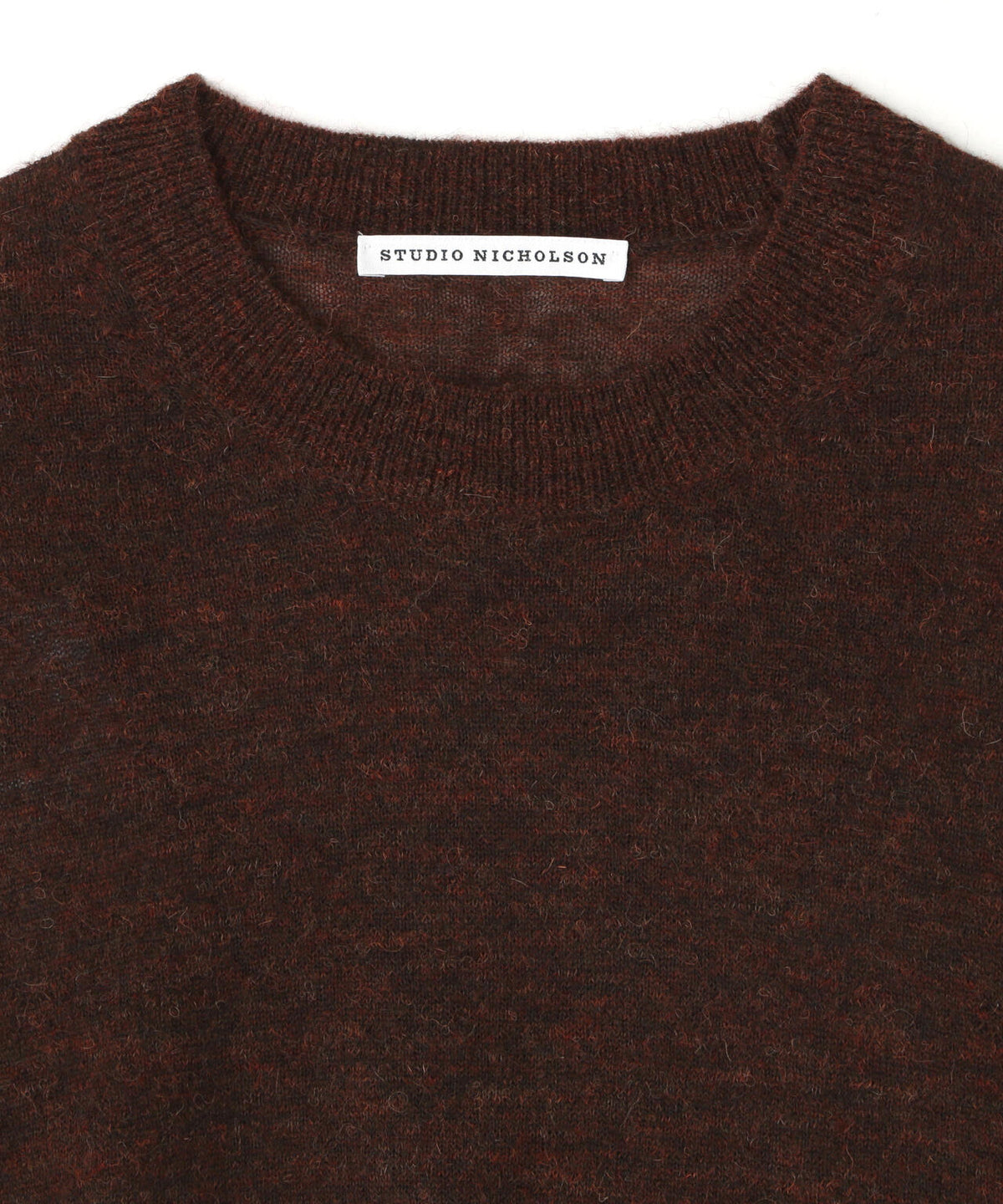 STUDIO NICHOLSON / FINE ALPACA 12GG SLIM FIT CREW NECK