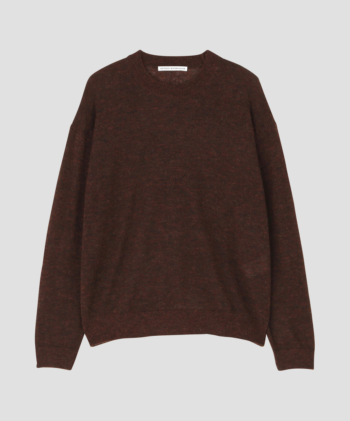 STUDIO NICHOLSON / FINE ALPACA 12GG SLIM FIT CREW NECK