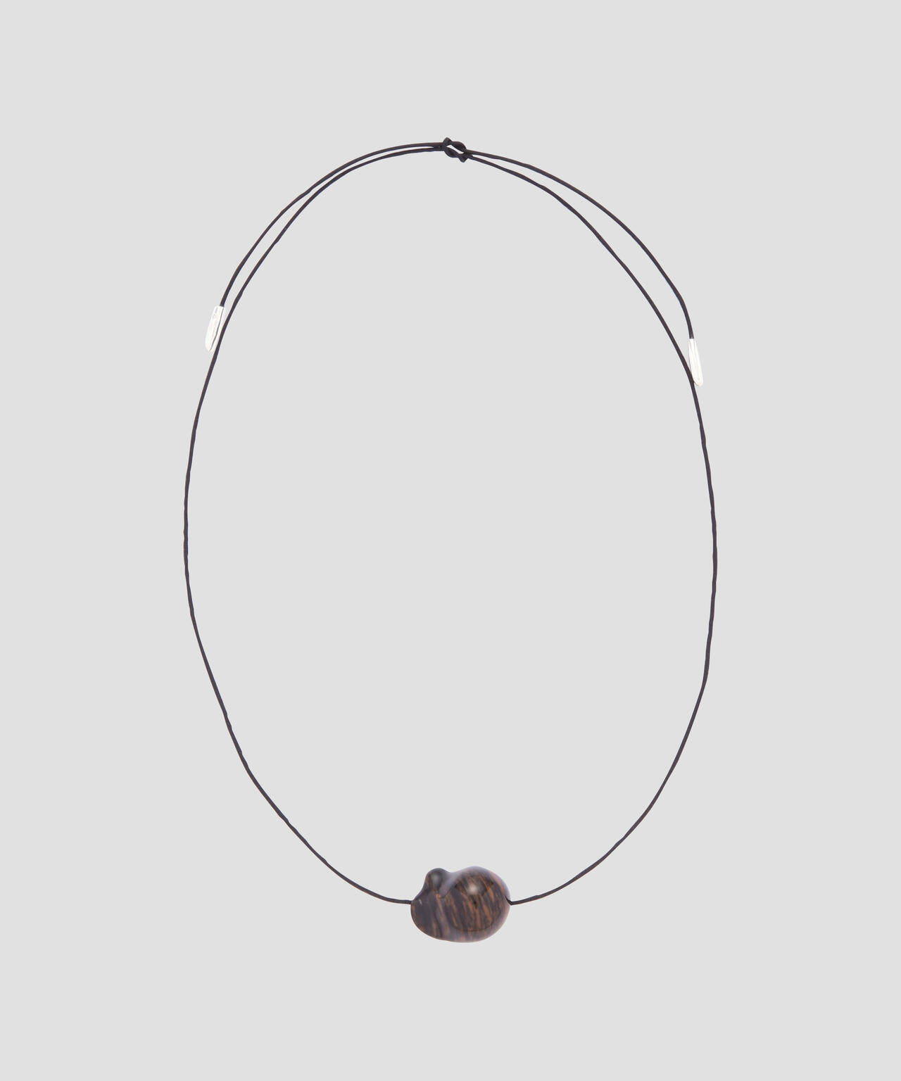 R.ALAGAN / DISTORTED STONE CHOKER MAHOGANY
