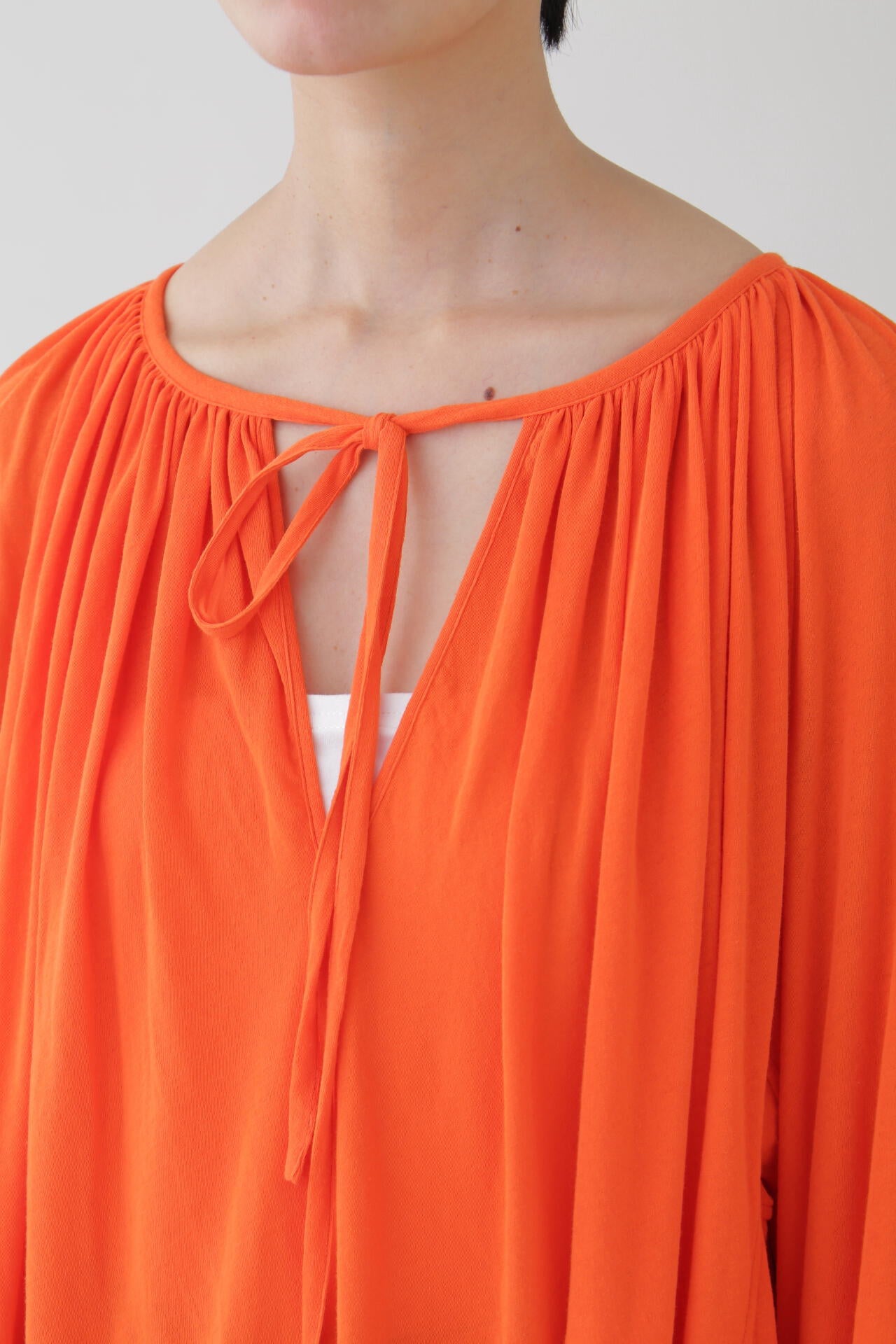YLEVE / COTTON LINEN SHEER JERSEY PEASANT BL