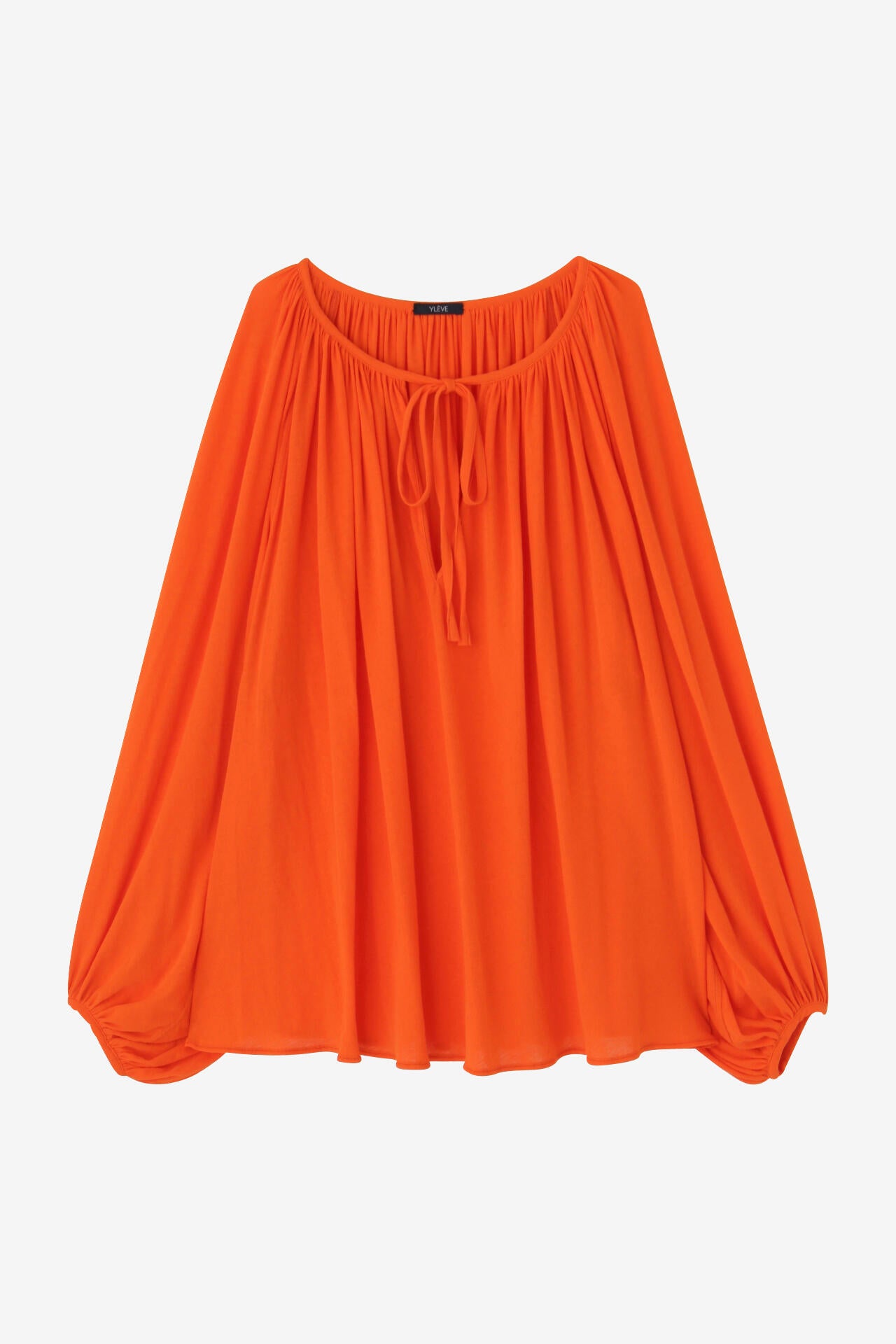 YLEVE / COTTON LINEN SHEER JERSEY PEASANT BL