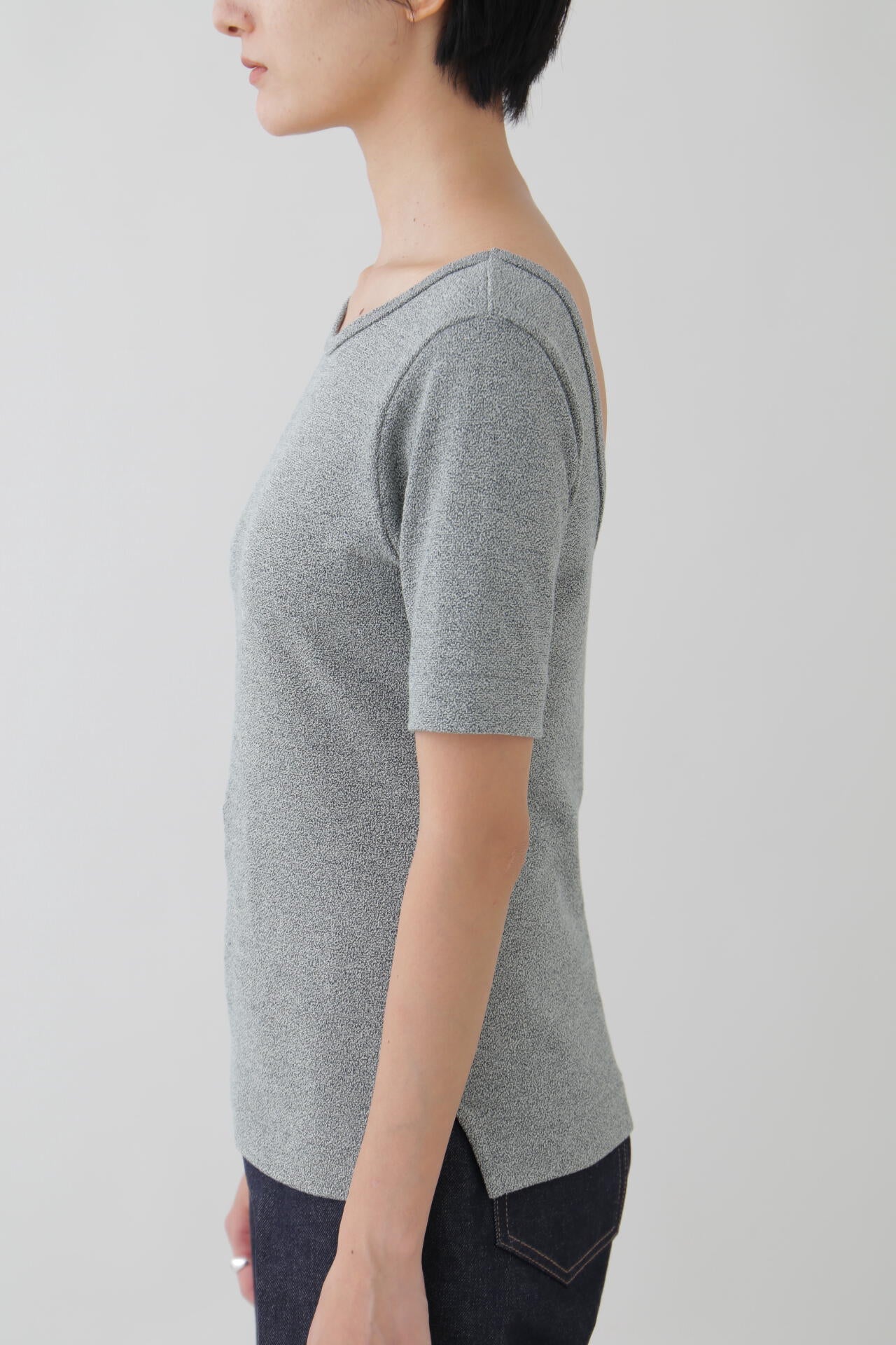 YLEVE / HIGH TWIST BOUCLE JERSEY P/O