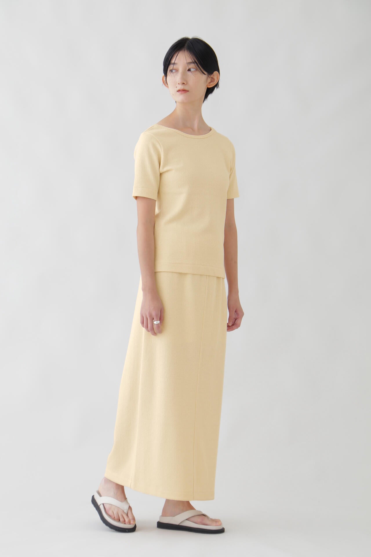 YLEVE / HIGH TWIST BOUCLE JERSEY P/O