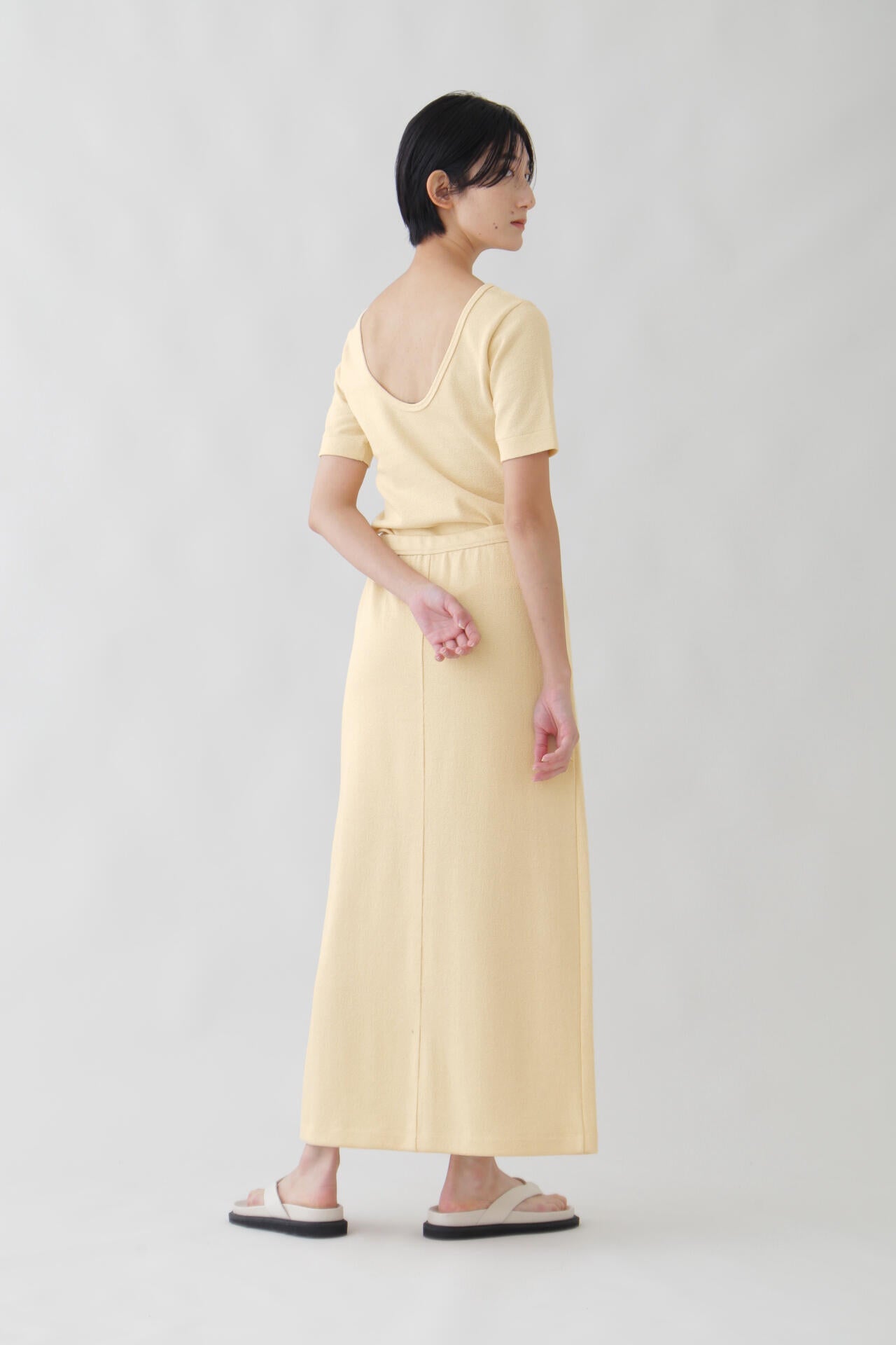 YLEVE / HIGH TWIST BOUCLE JERSEY P/O