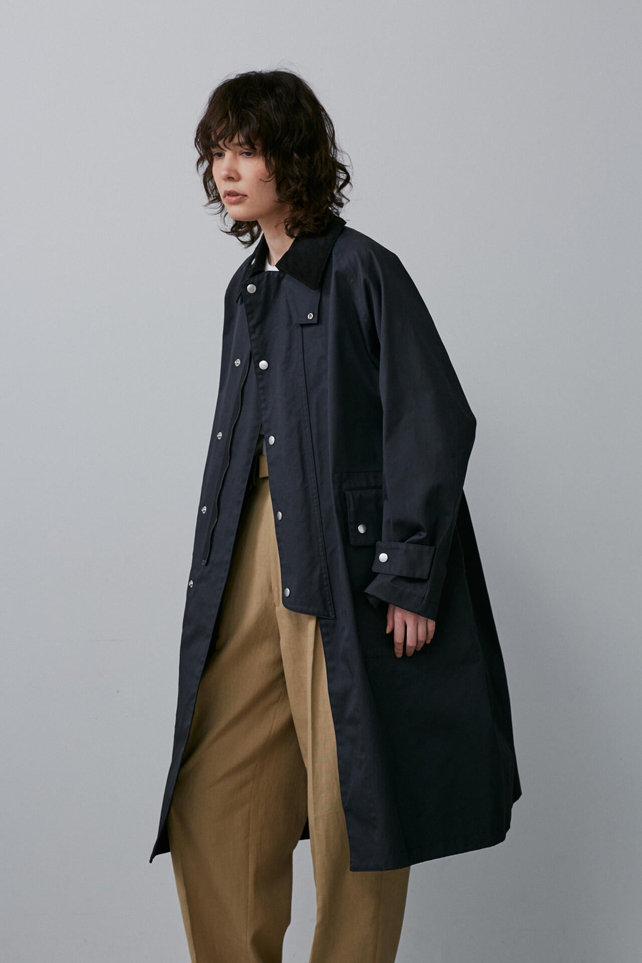 YLEVE / COATED ORGANIC COTTON CHINO CO