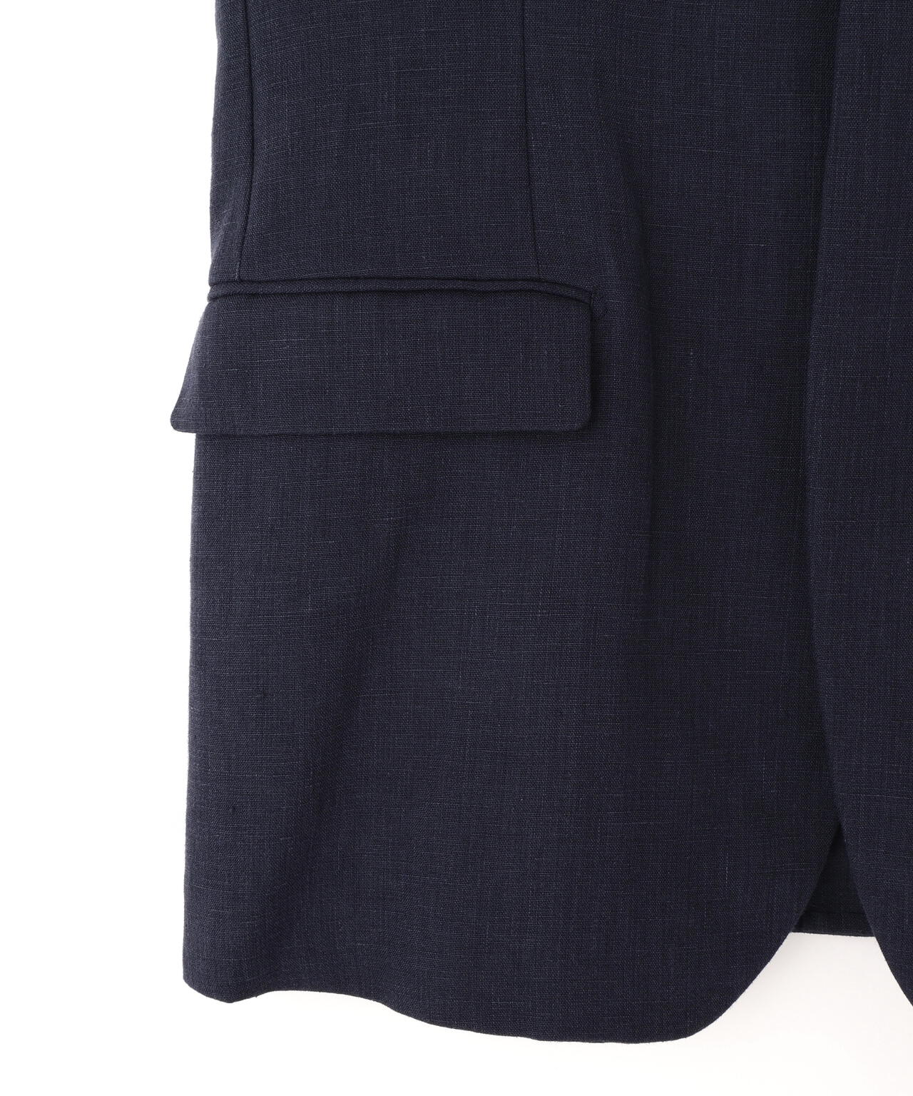 YLEVE / LINEN DOUBLE CLOTH NO SLEEVE JACKET