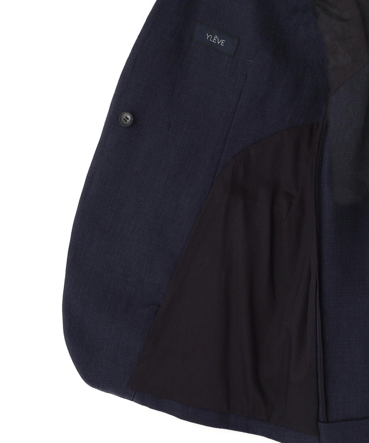 YLEVE / LINEN DOUBLE CLOTH NO SLEEVE JACKET