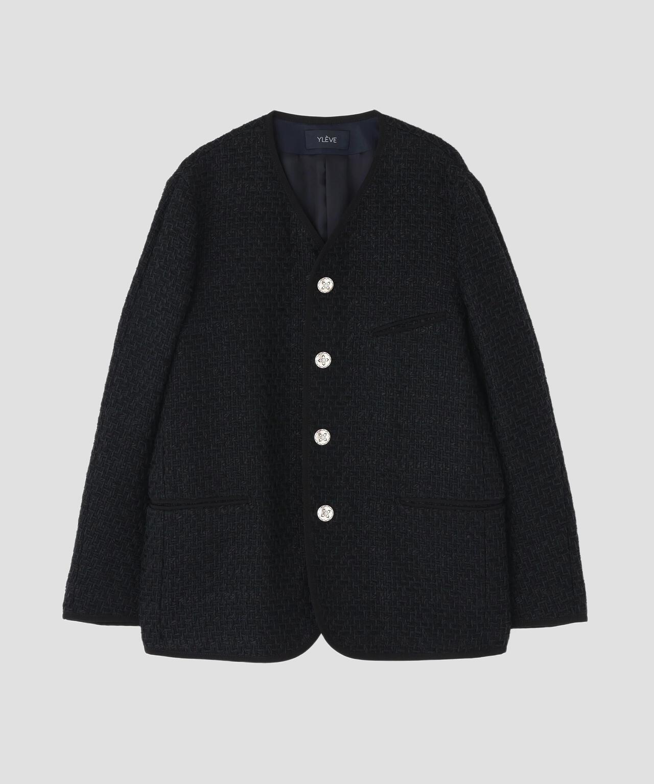 YLEVE / COTTON LINEN TWEED JACKET
