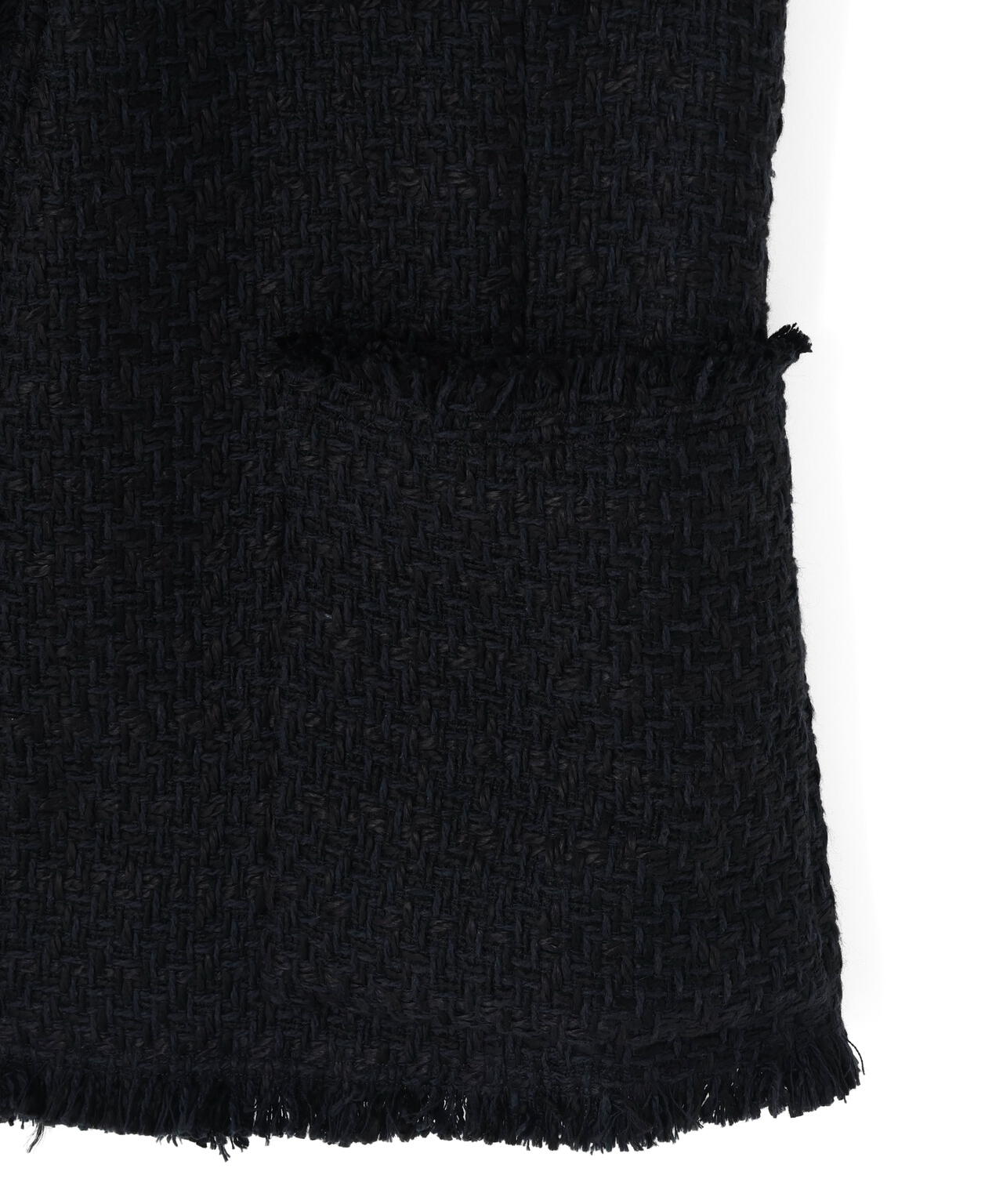 YLEVE / COTTON LINEN TWEED NO SLEEVE JACKET