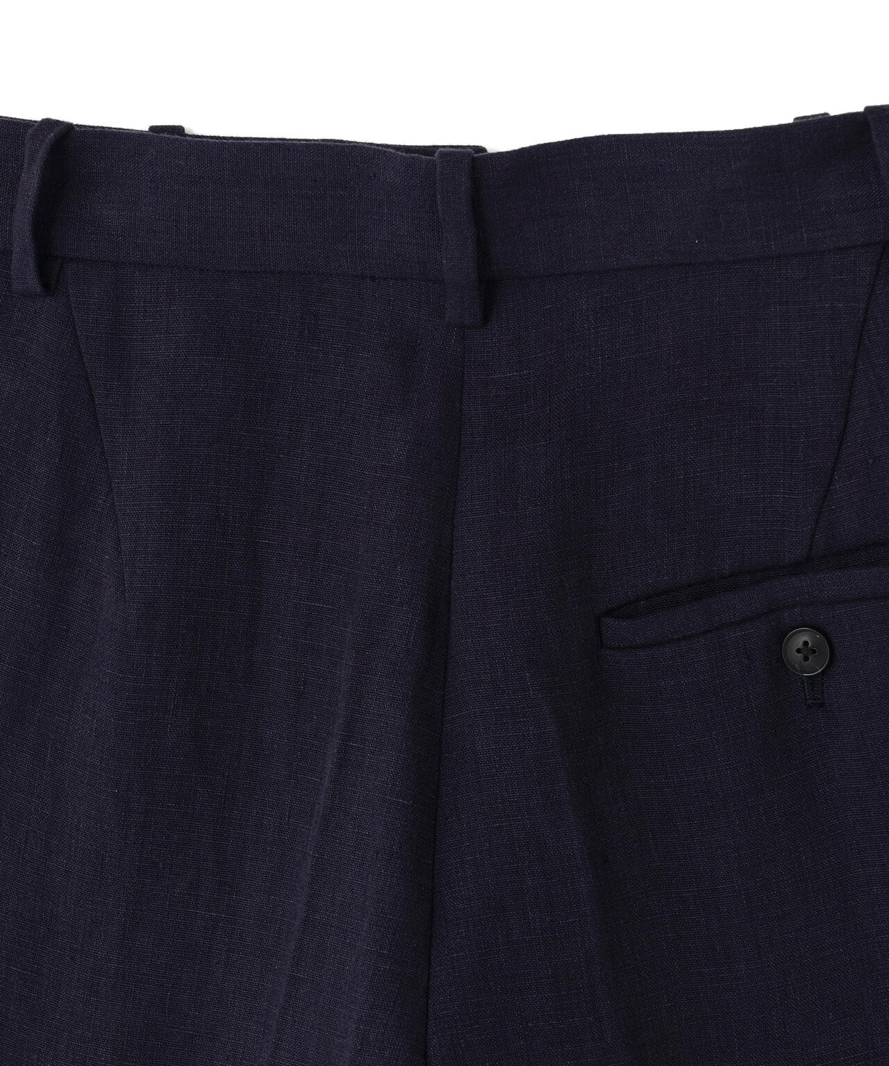 YLEVE / LINEN DOUBLE CLOTH TROUSERS