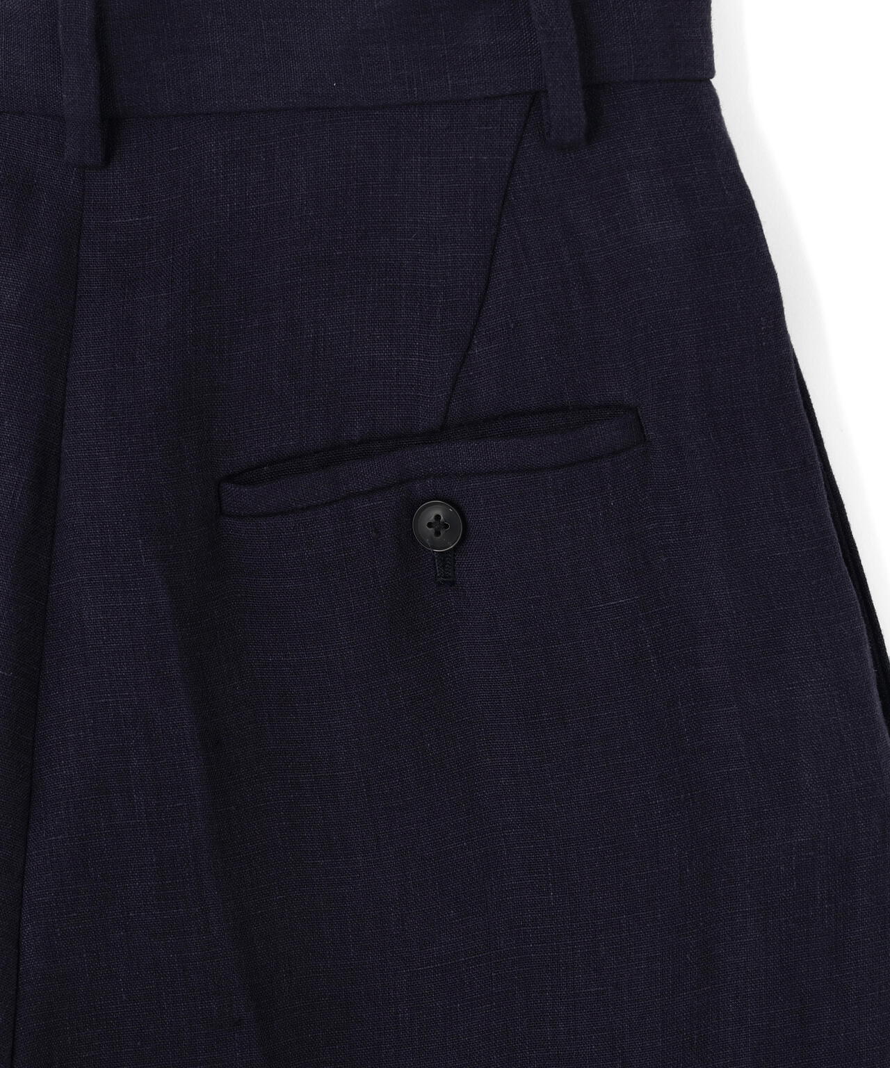 YLEVE / LINEN DOUBLE CLOTH TROUSERS