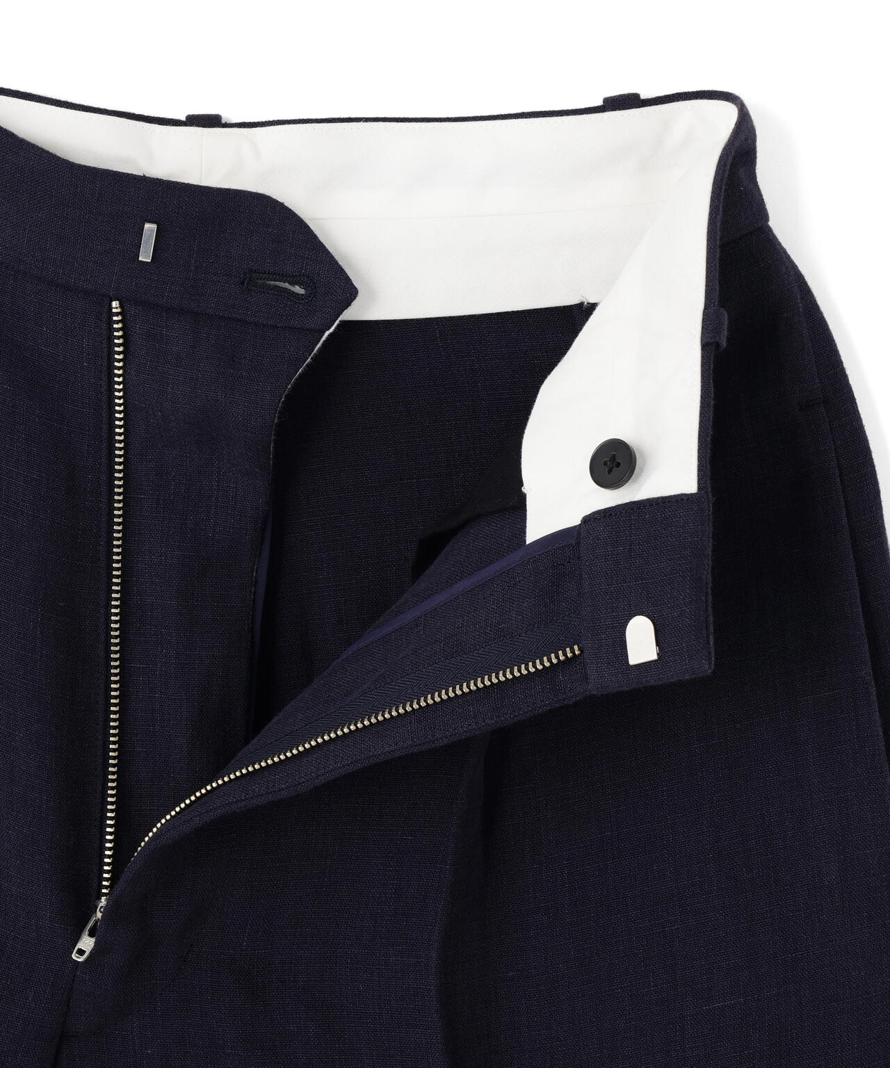 YLEVE / LINEN DOUBLE CLOTH TROUSERS