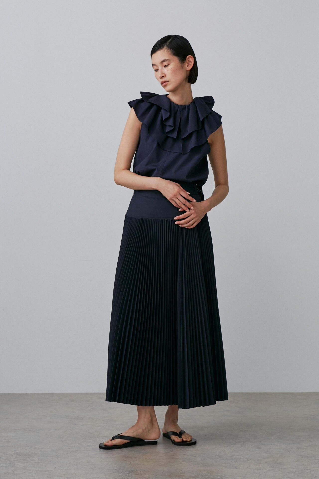 BOURRIENNE × YLEVE / COTTON TYPEWRITER BL / LAN