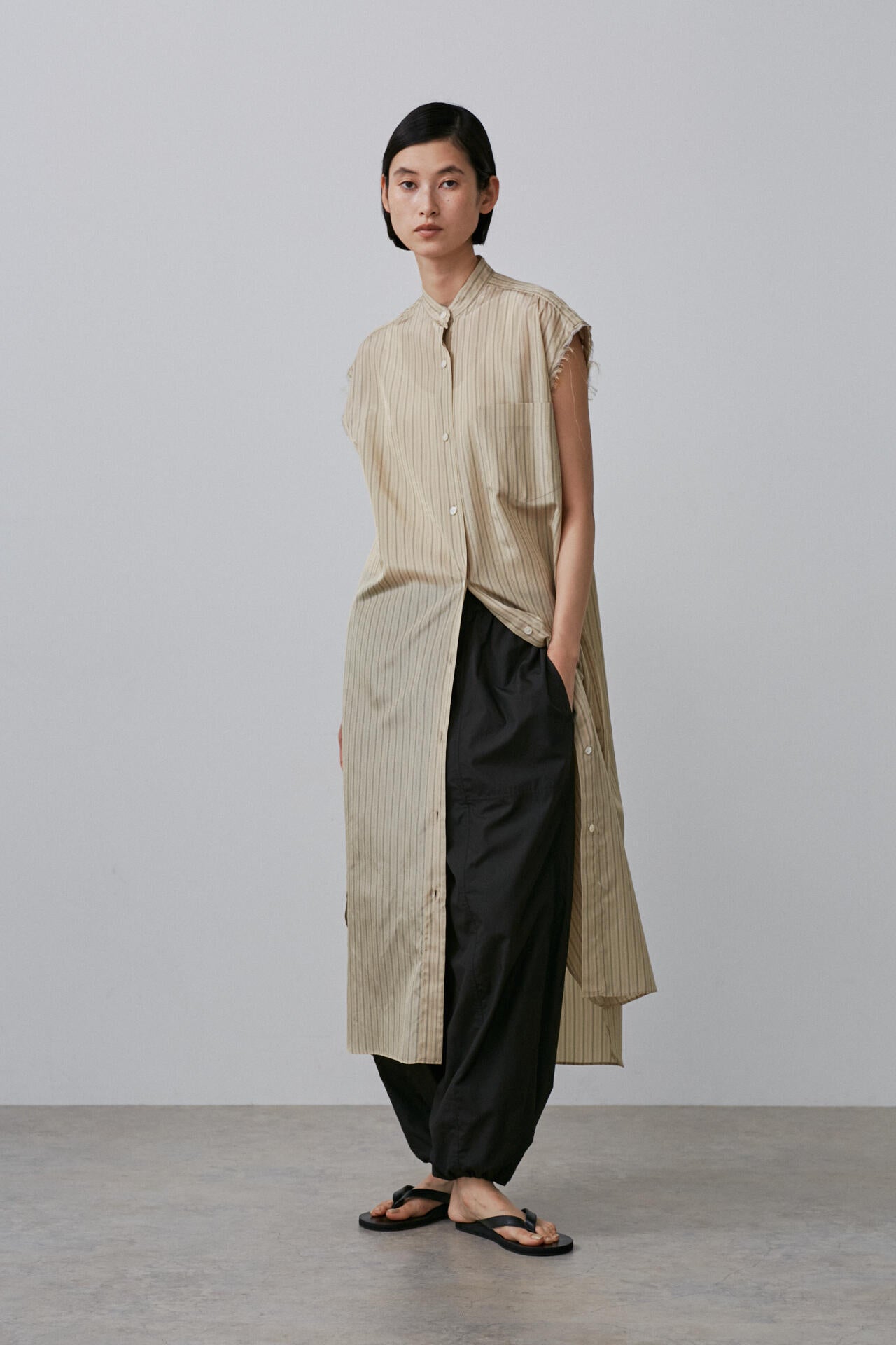 YLEVE / ACETATE CUPRA STRIPE SH/OP