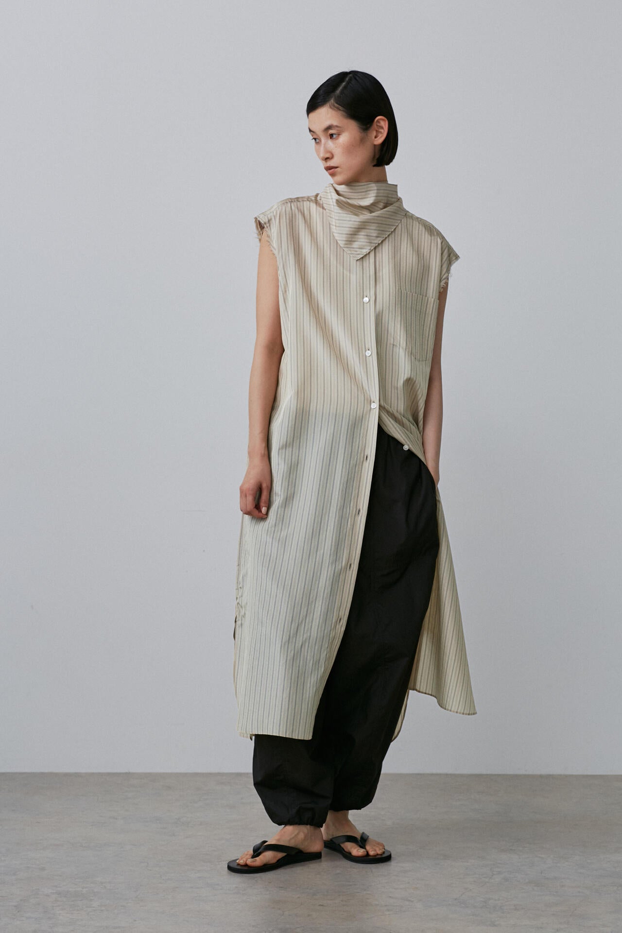 YLEVE / ACETATE CUPRA STRIPE SH/OP