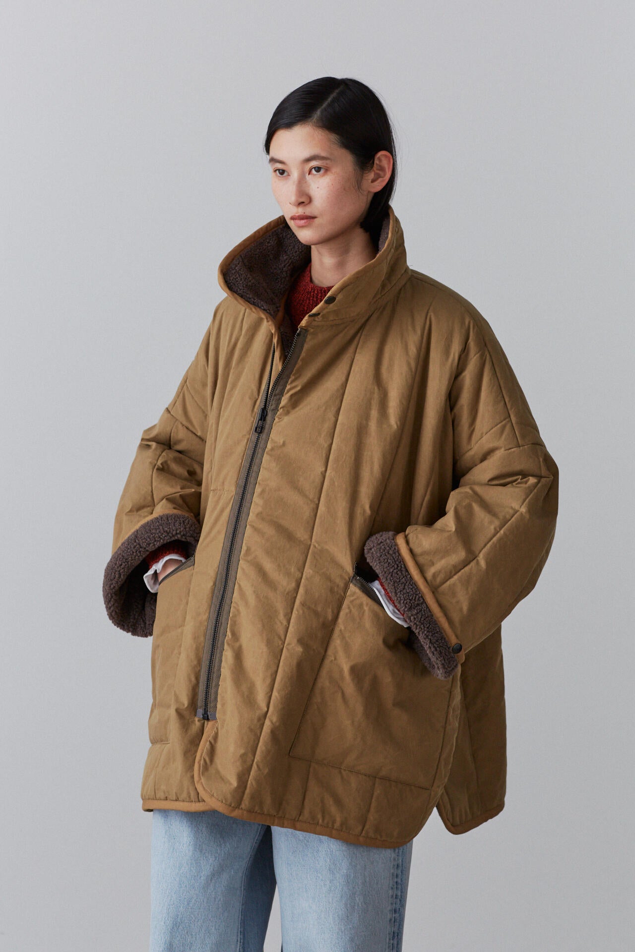 LAVENHAM × YLÈVE / PONCHO JACKET