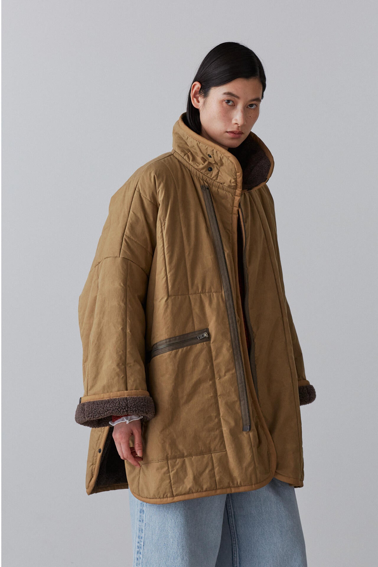 LAVENHAM × YLÈVE / PONCHO JACKET