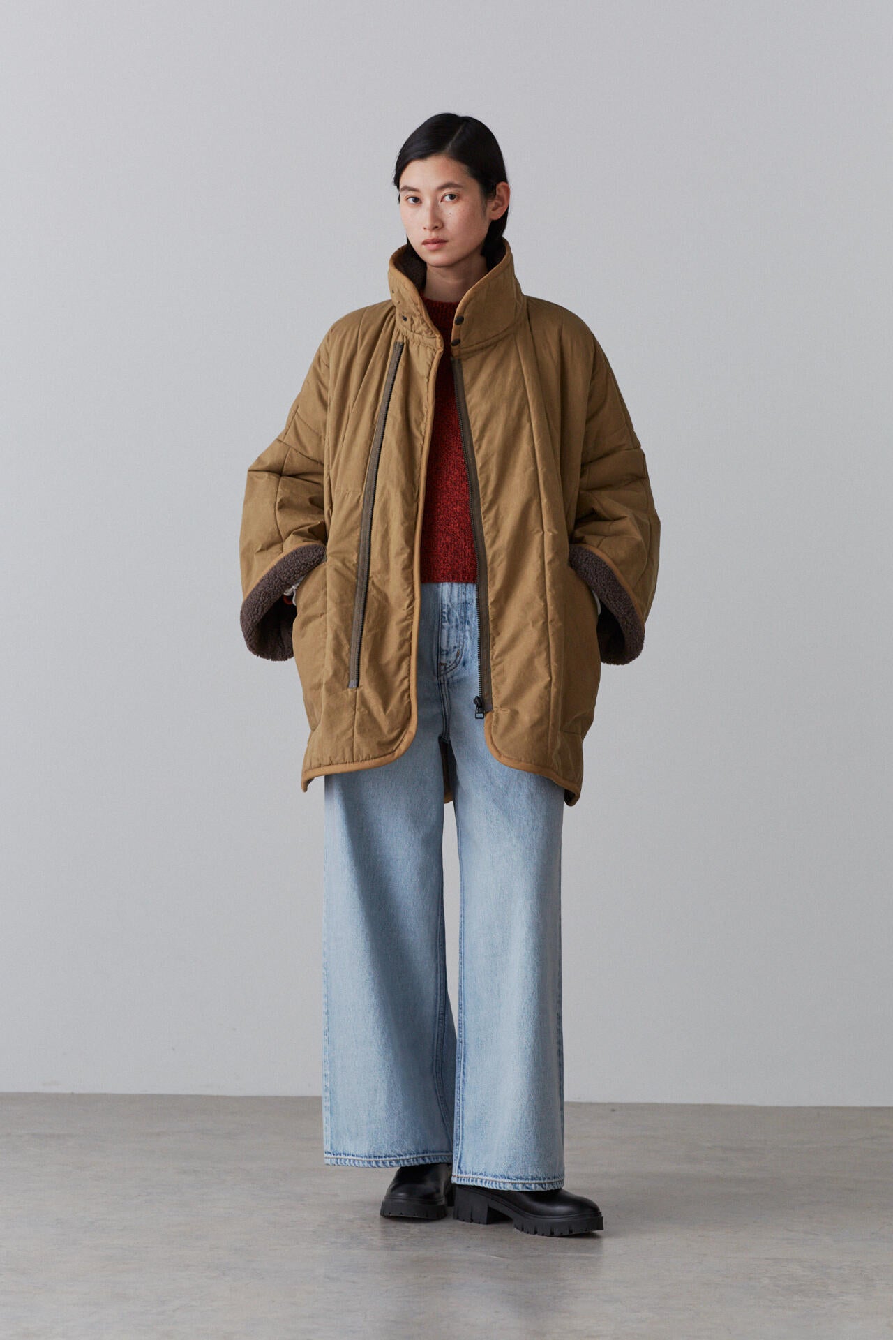 LAVENHAM × YLÈVE / PONCHO JACKET