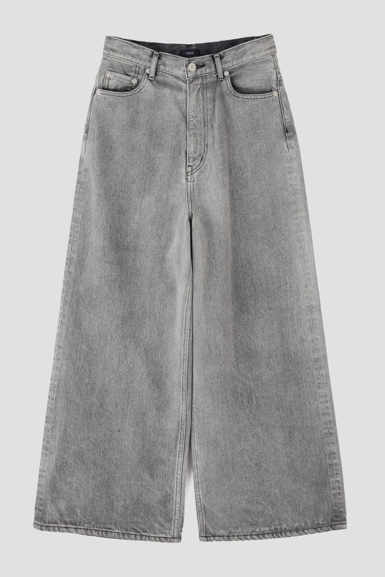 YLEVE / 13.5oz DENIM HIGH WAIST WIDE FADE
