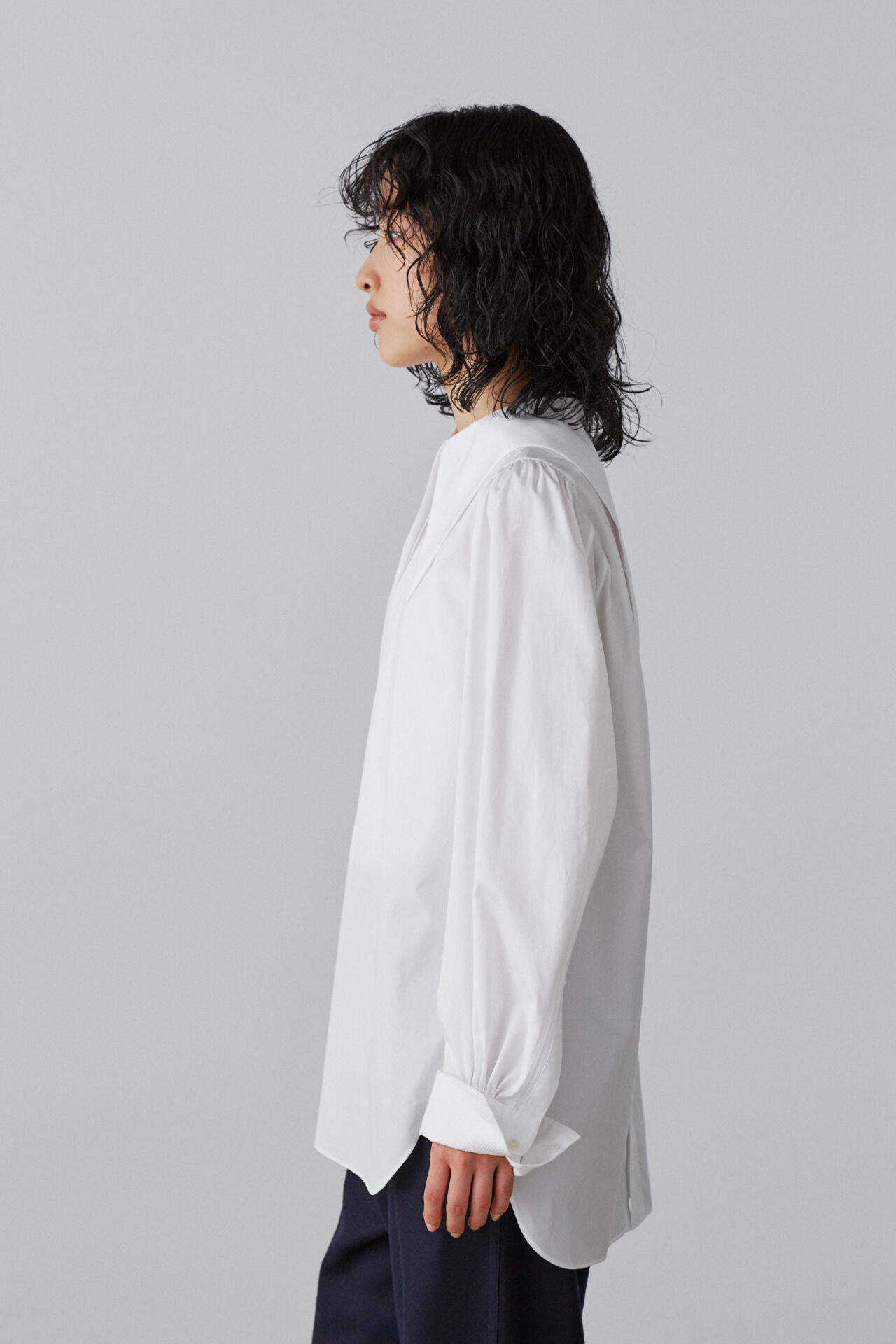 BOURRIENNE × YLEVE / SUPIMA COTTON TYPEWRITER BL / HEN