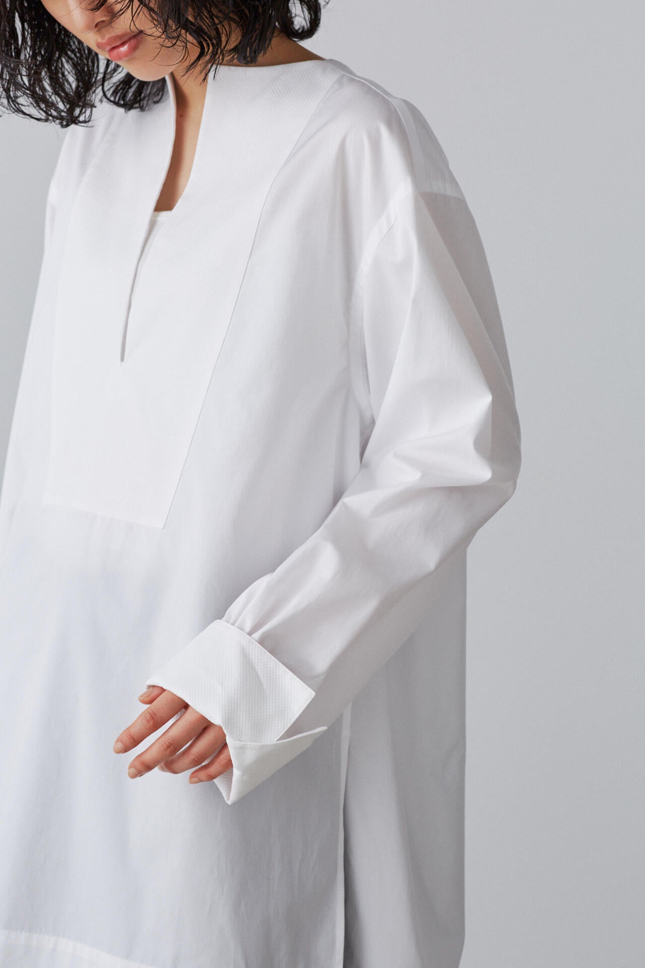 BOURRIENNE × YLEVE / SUPIMA COTTON TYPEWRITER LONG SH / KAN