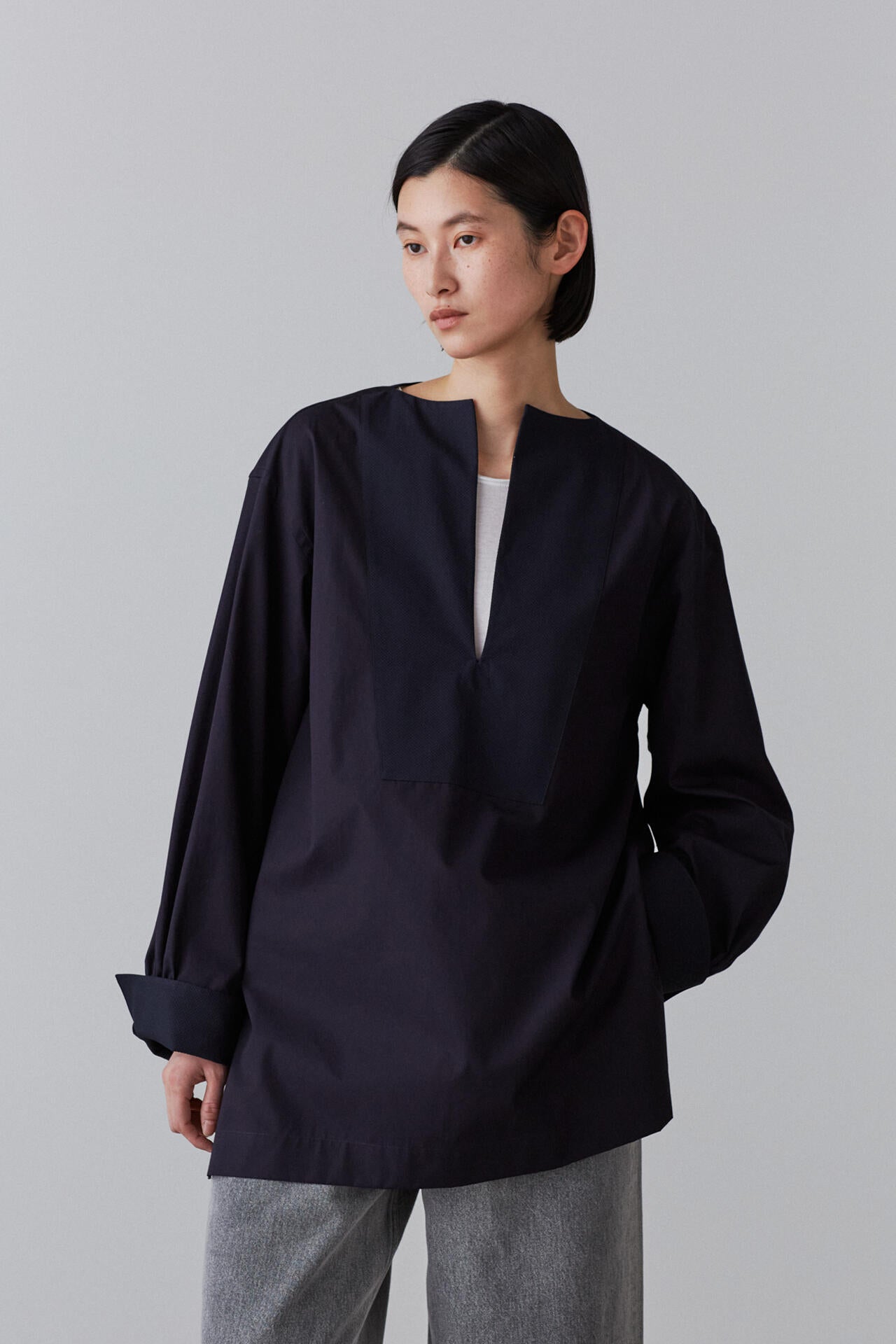BOURRIENNE × YLEVE / SUPIMA COTTON TYPEWRITER LONG SH / KAN
