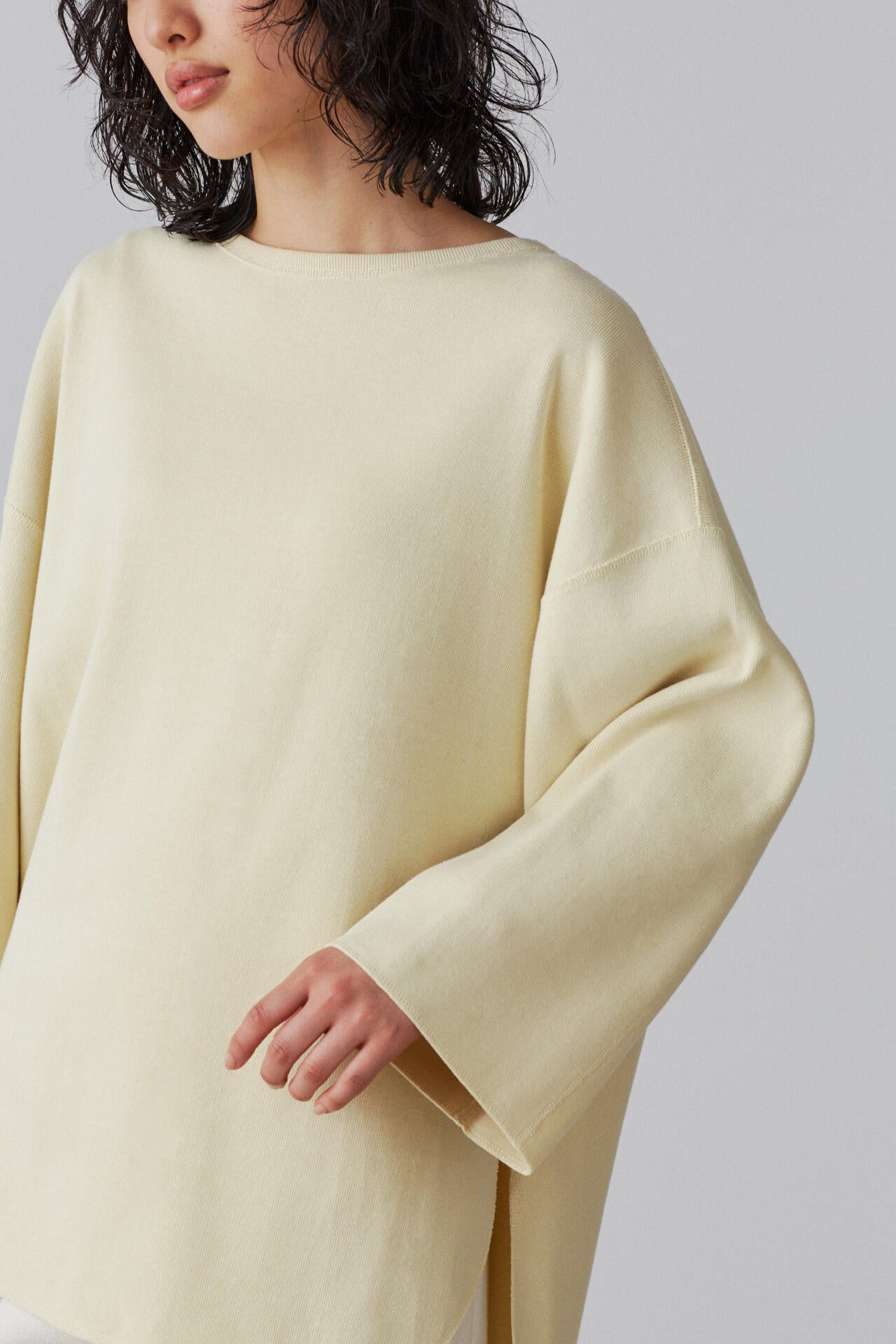 YLEVE / COTTON RIB PULLOVER BIG