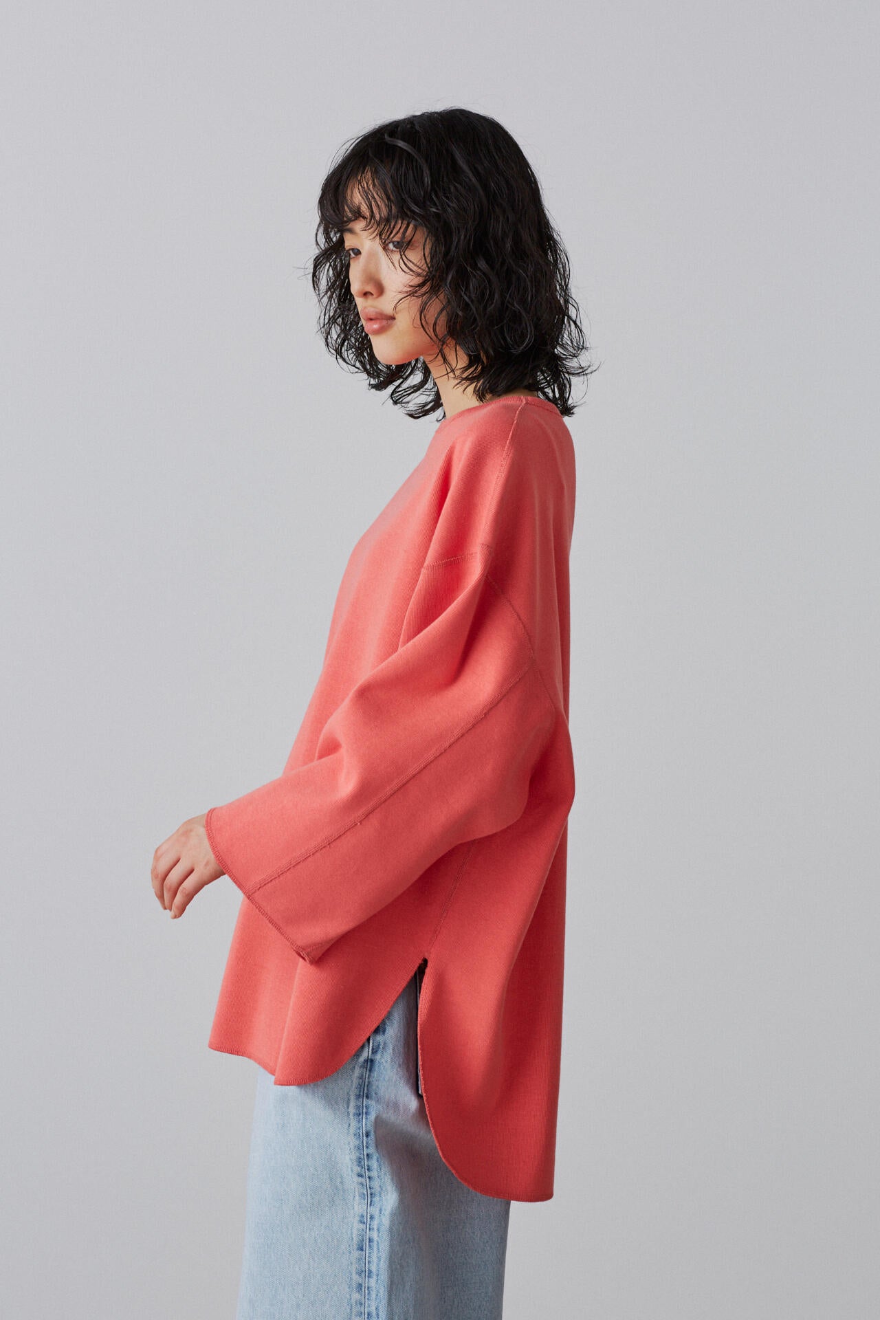 YLEVE / COTTON RIB PULLOVER BIG