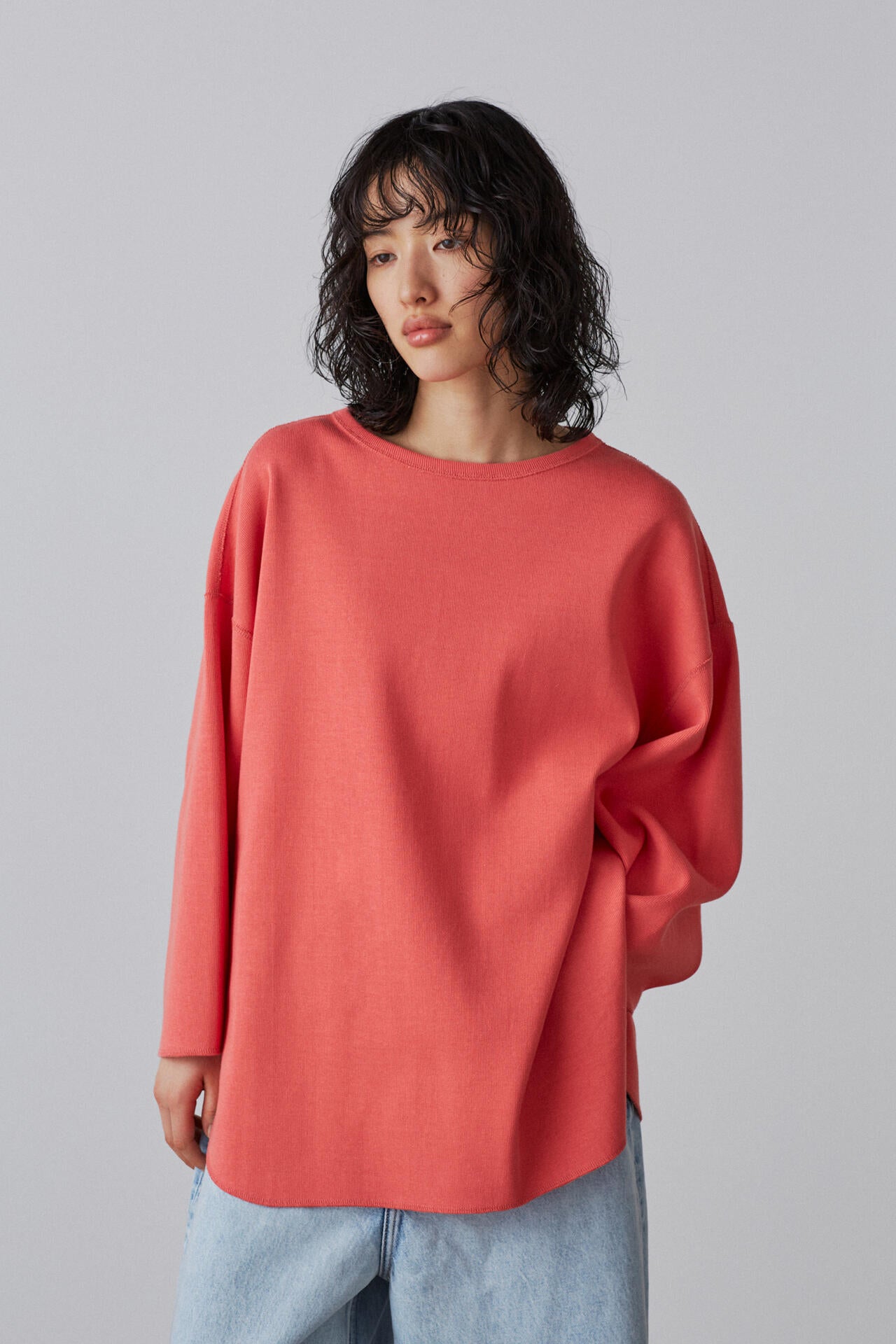 YLEVE / COTTON RIB PULLOVER BIG