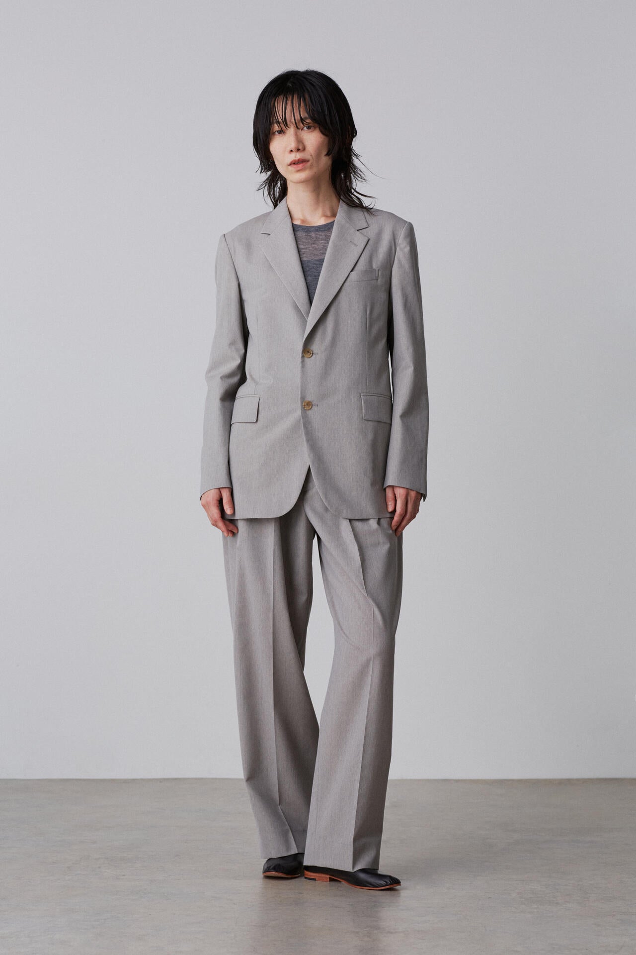 YLEVE / WOOL CHAMBRAY JACKET