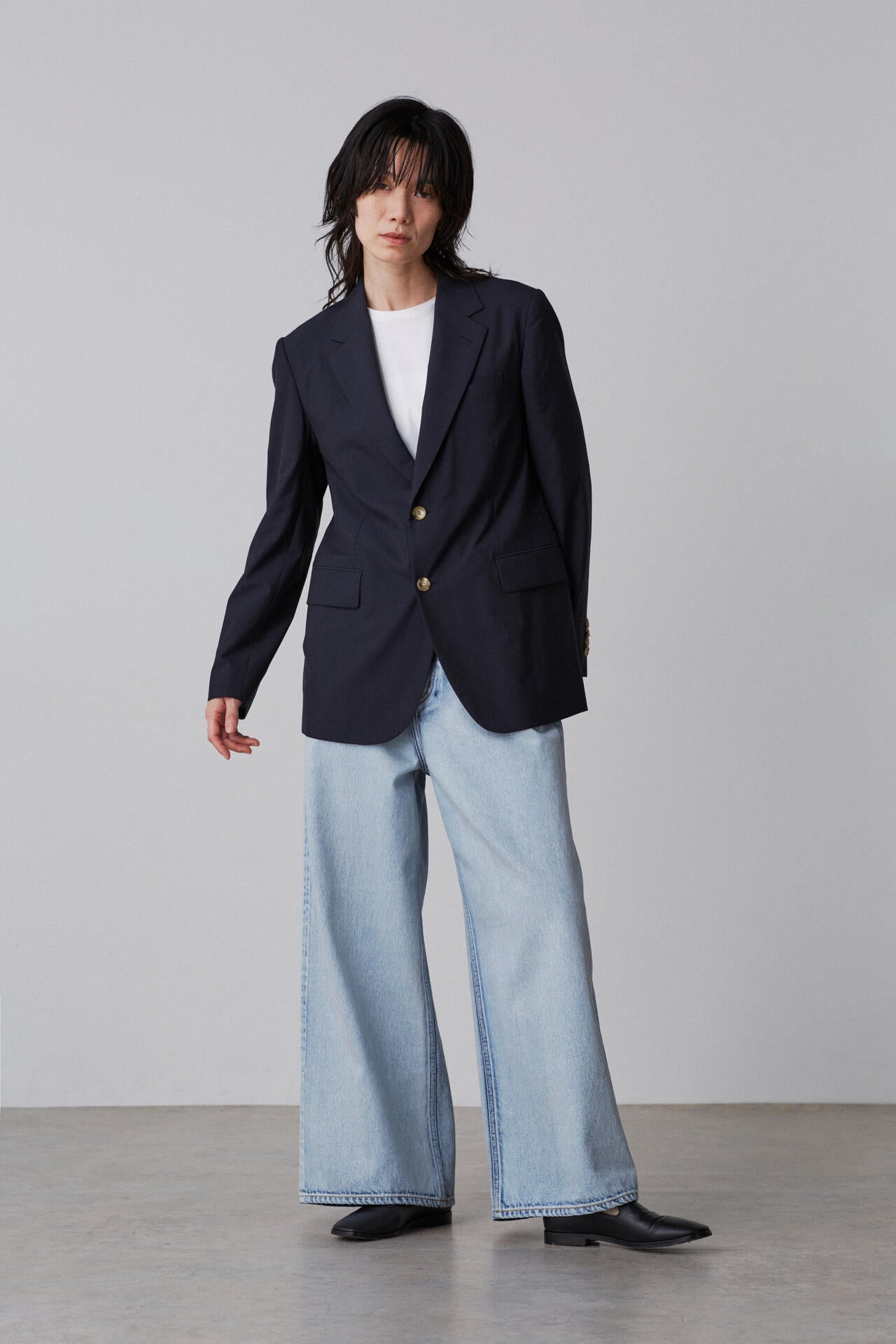 YLEVE / WOOL CHAMBRAY JACKET