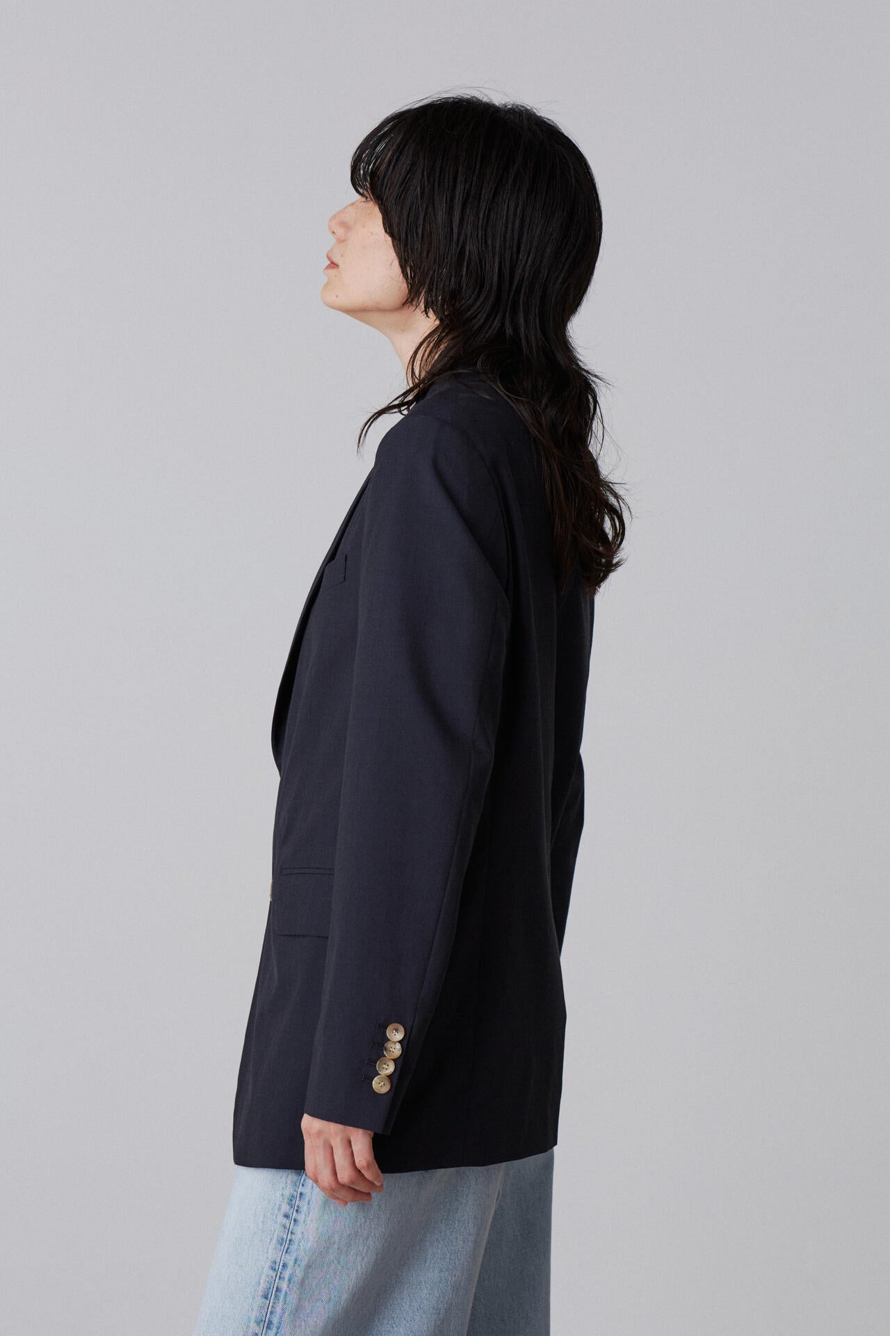 YLEVE / WOOL CHAMBRAY JACKET