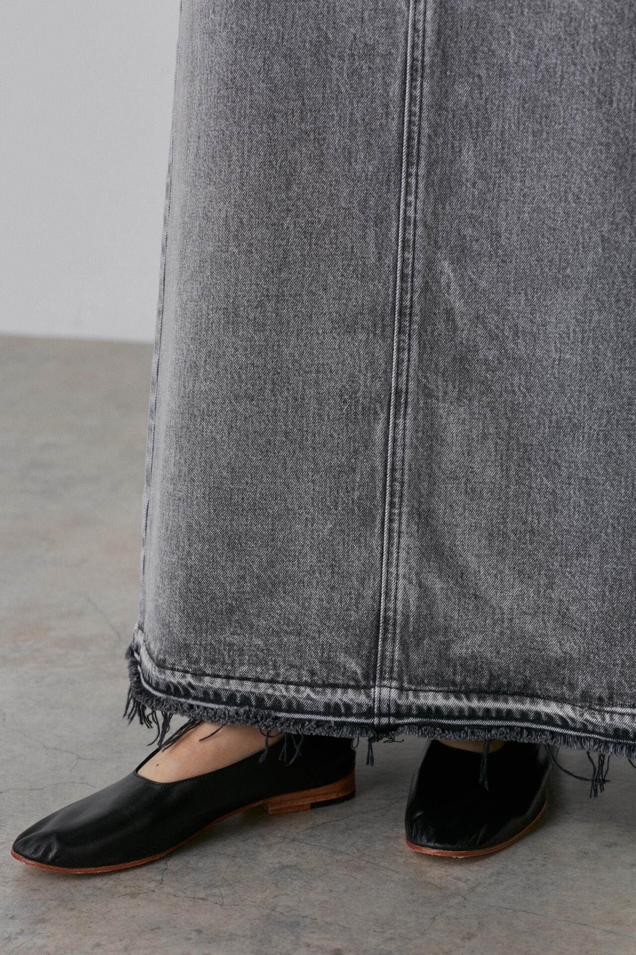 YLEVE / 13.5oz DENIM SKIRT FADE