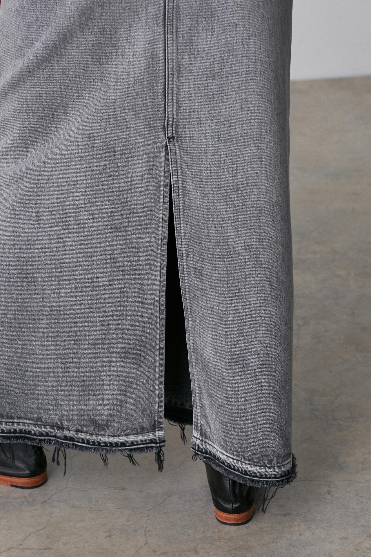 YLEVE / 13.5oz DENIM SKIRT FADE