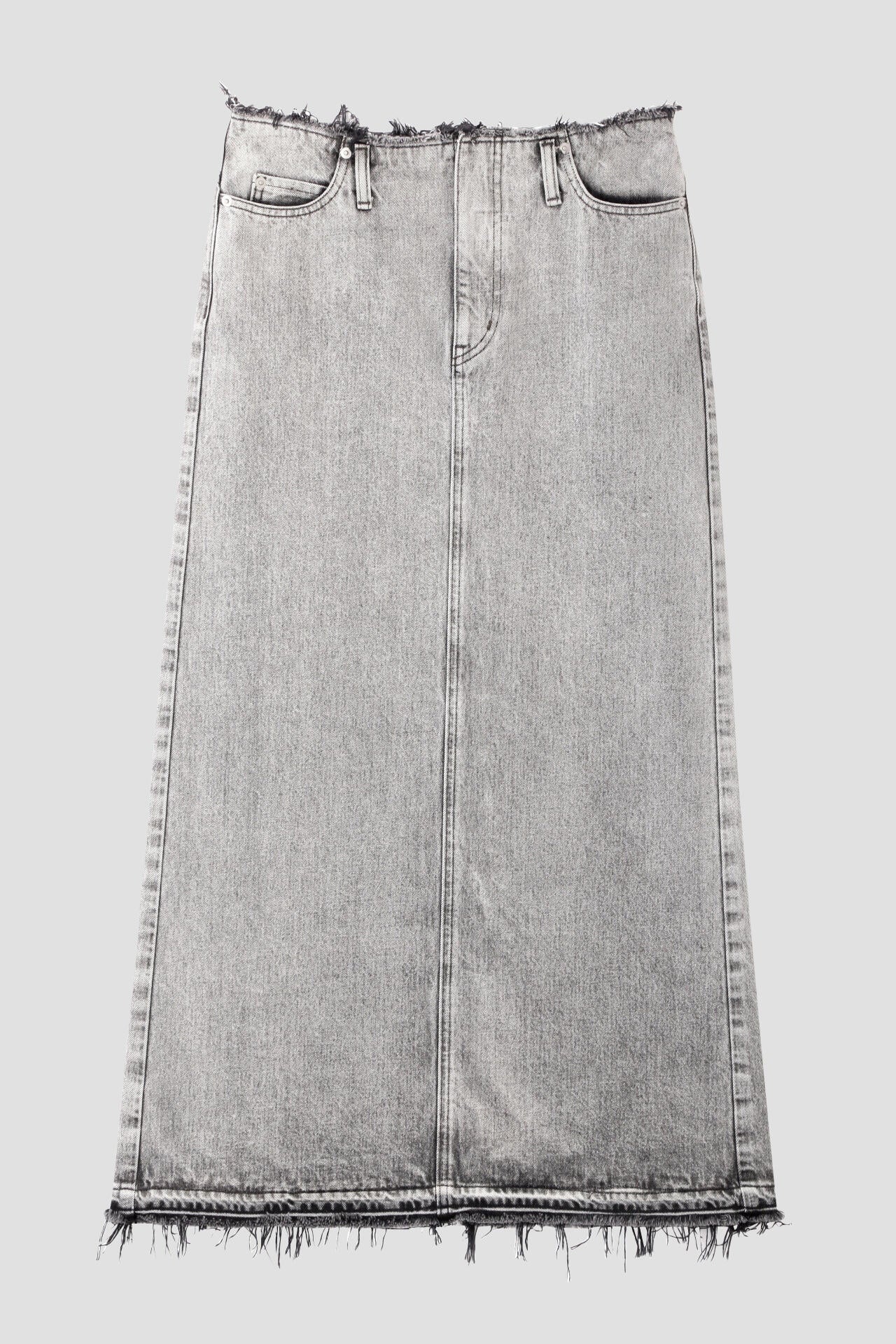 YLEVE / 13.5oz DENIM SKIRT FADE