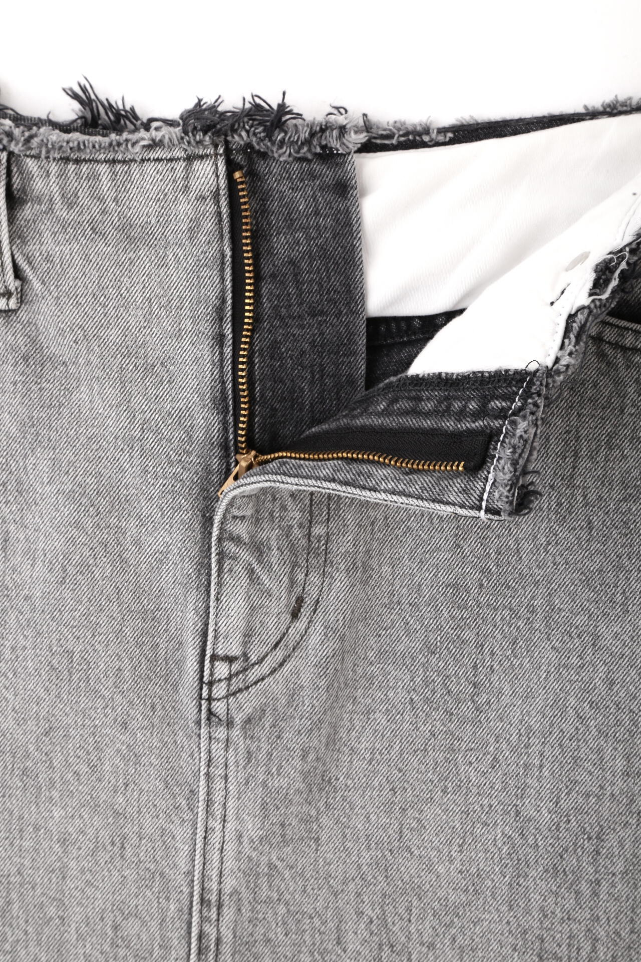 YLEVE / 13.5oz DENIM SKIRT FADE