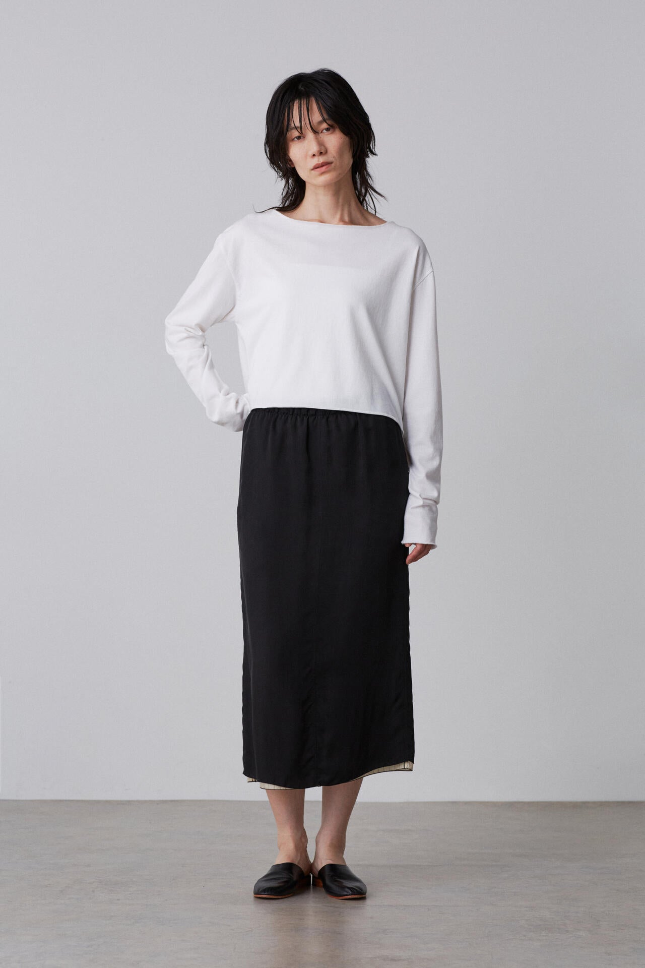YLEVE / CUPRA TWILL SKIRT