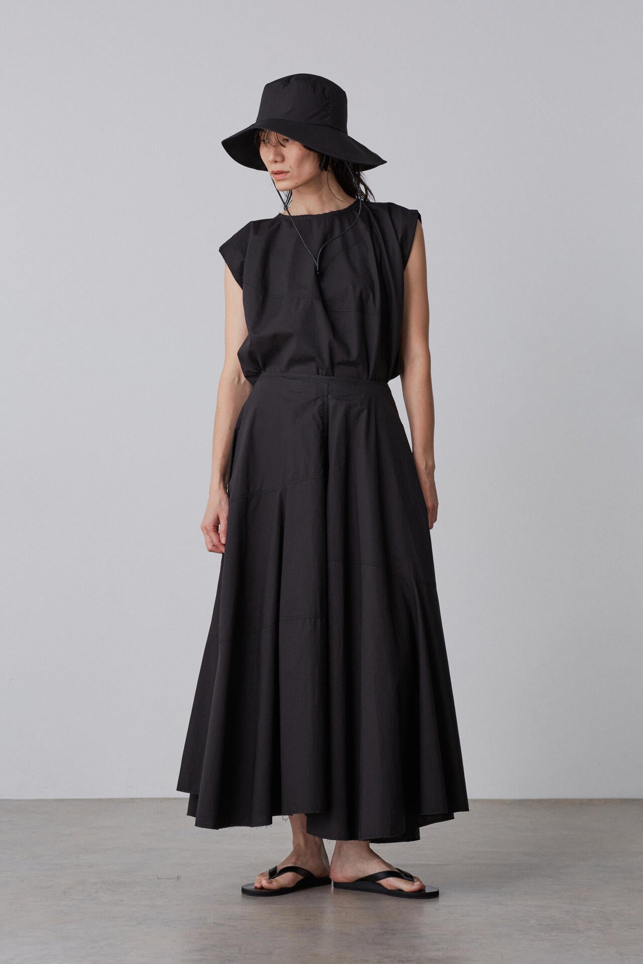YLEVE / SUVIN COTTON TYPEWRITER SKIRT