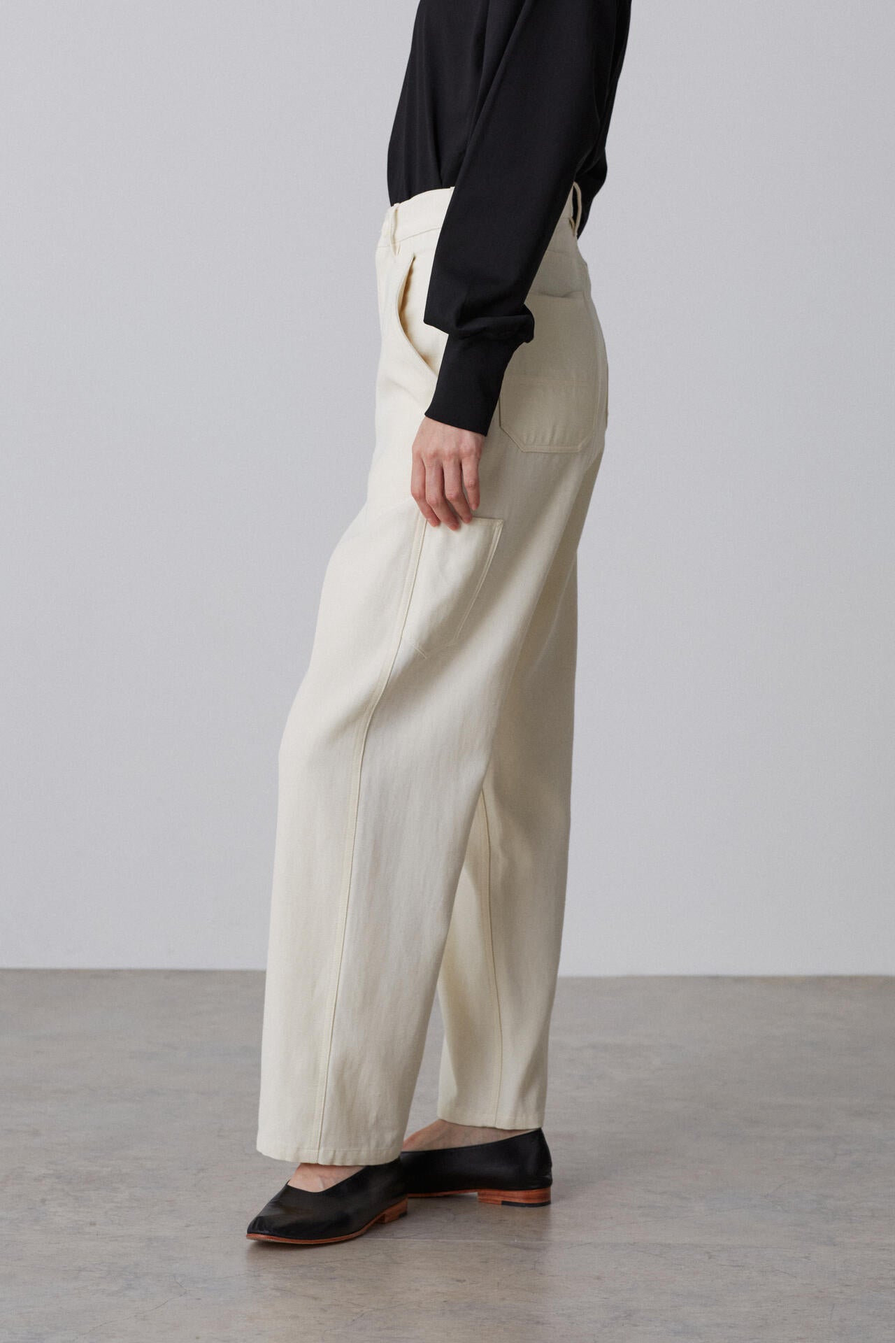YLEVE / VISCOSE COTTON PAINTER TROUSERS