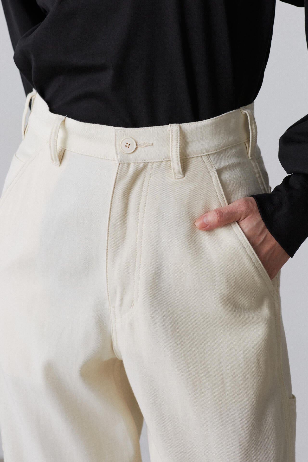YLEVE / VISCOSE COTTON PAINTER TROUSERS