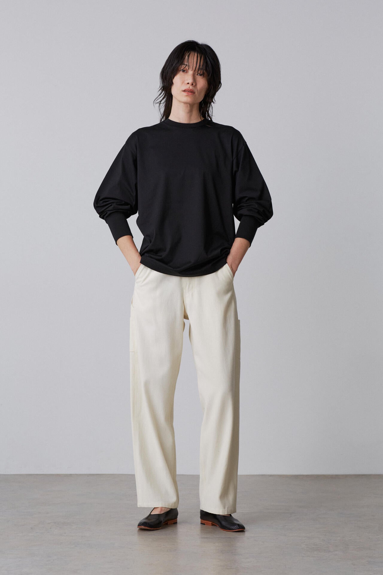 YLEVE / VISCOSE COTTON PAINTER TROUSERS